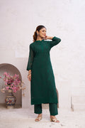 Clothiks Heavy Fox Gorgert with embroidery work Inner Stiched kurti