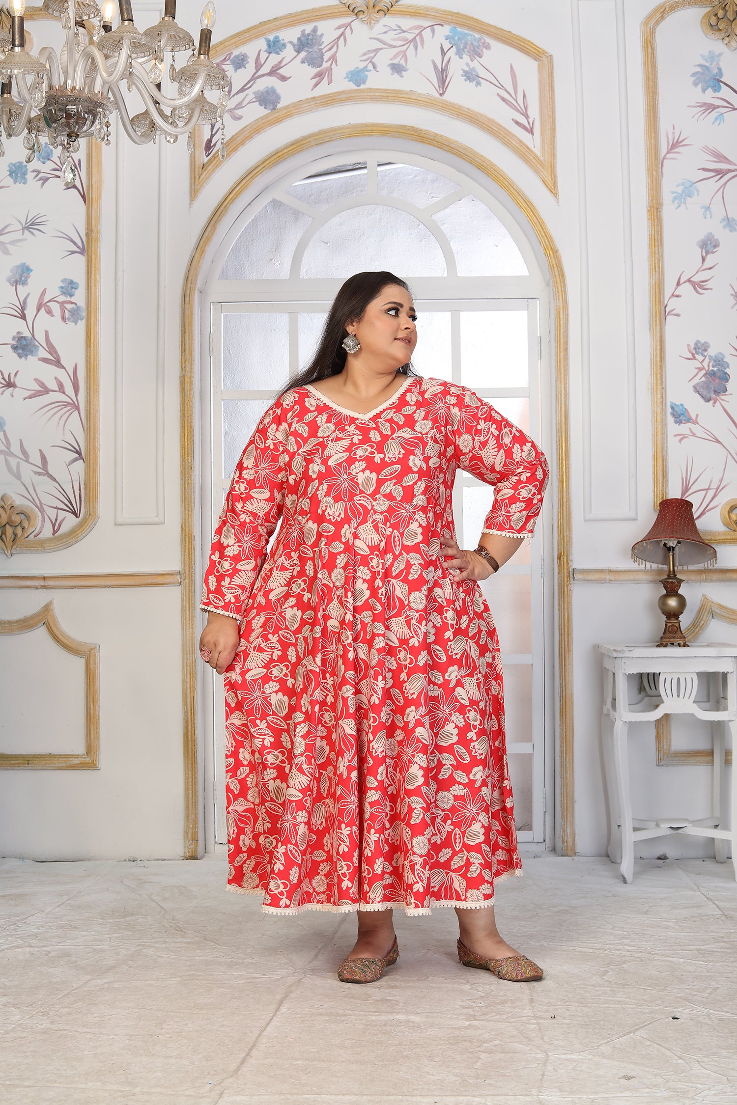 Clothiks Premium Riyon export quality Long  Kurti