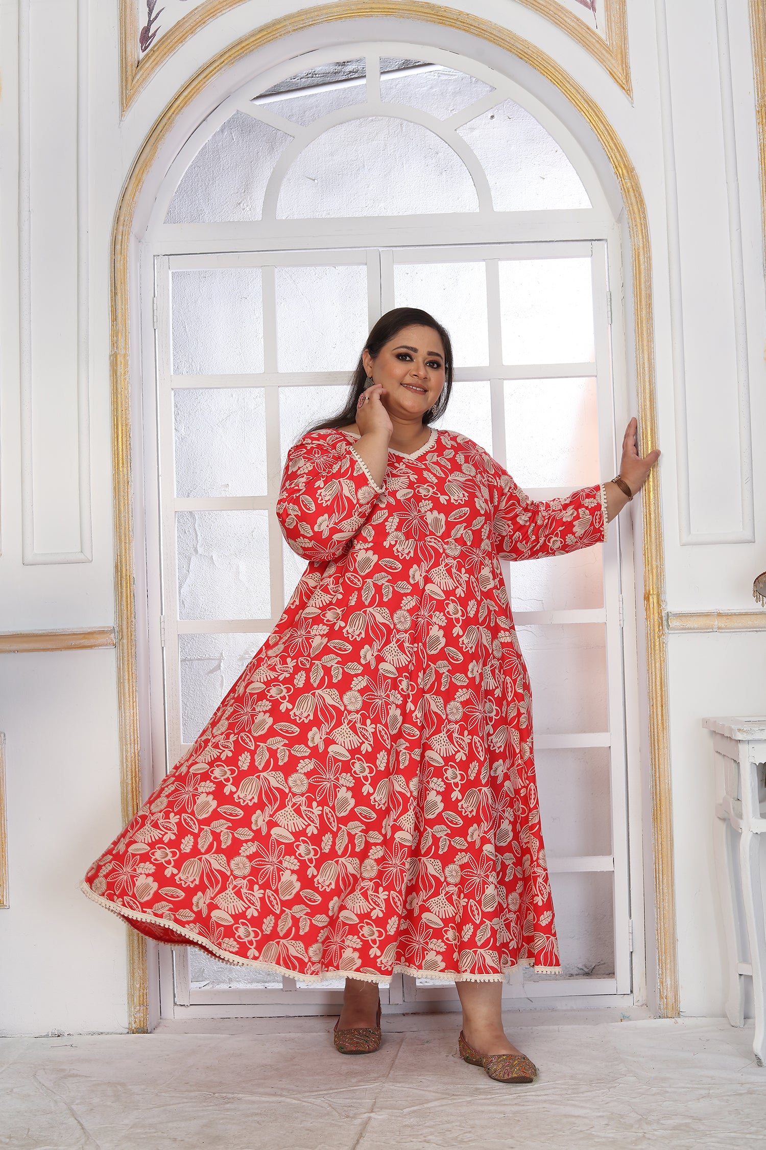 Clothiks Premium Riyon export quality Long  Kurti