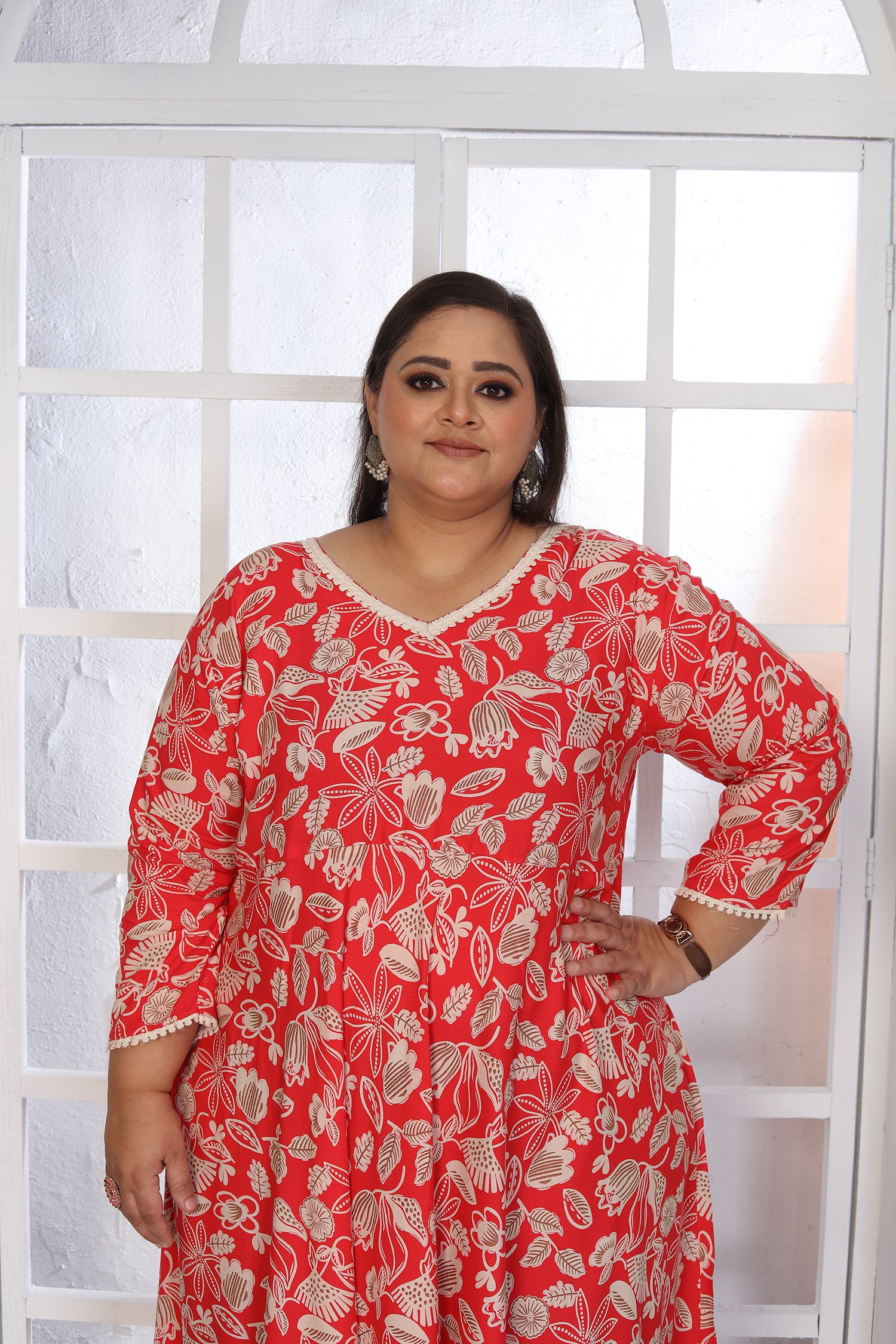 Clothiks Premium Riyon export quality Long  Kurti