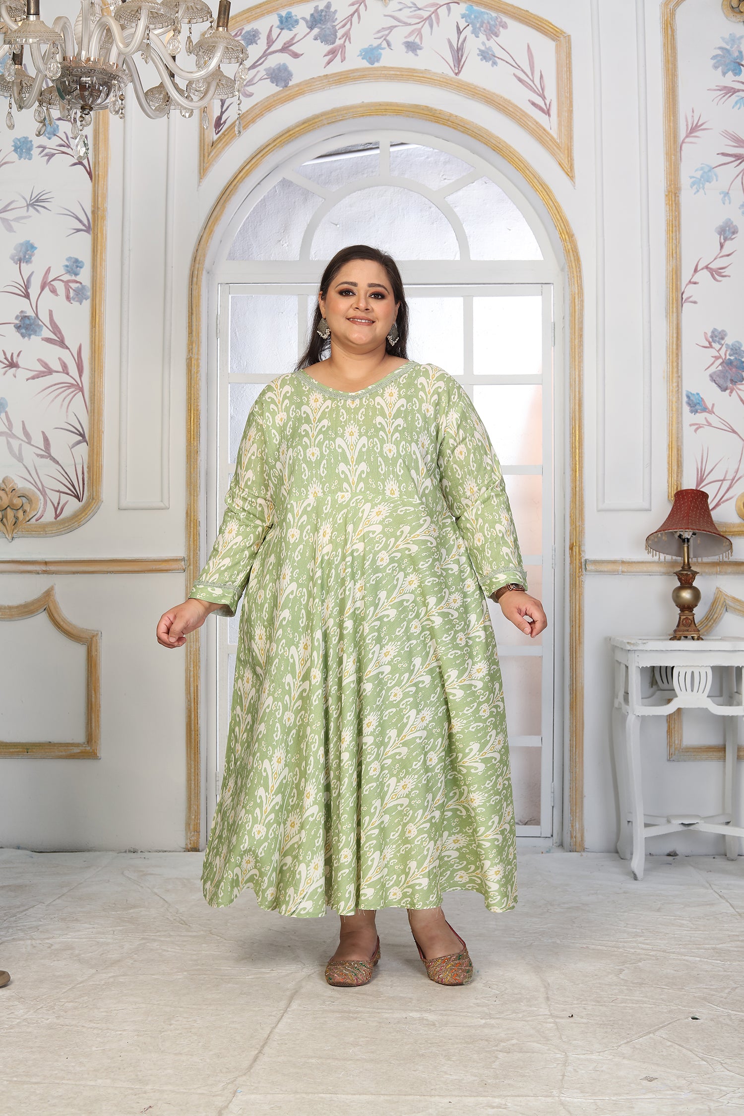 Clothiks Premium Riyon export quality Long  Kurti