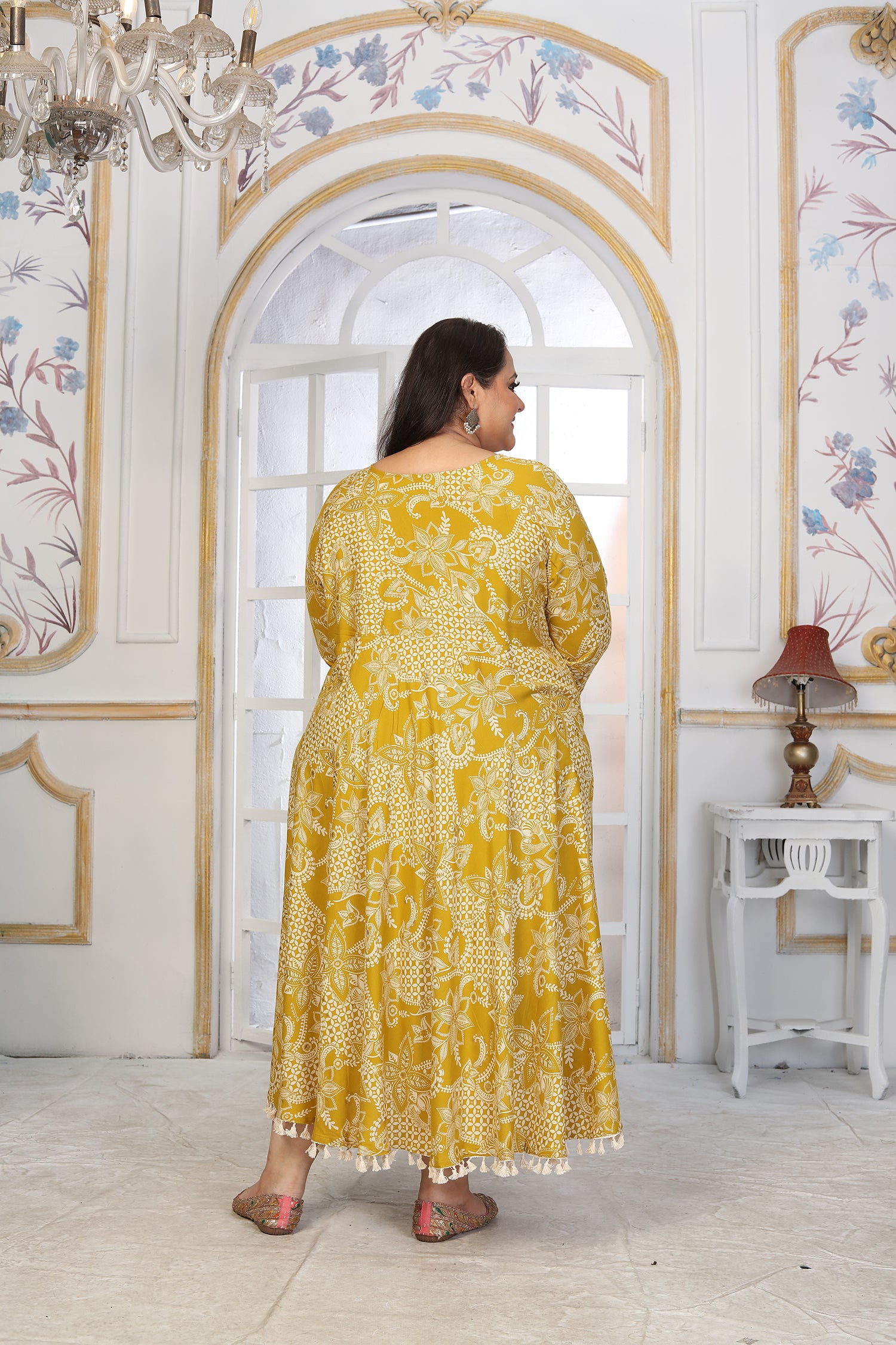 Clothiks Premium Riyon export quality Long  Kurti