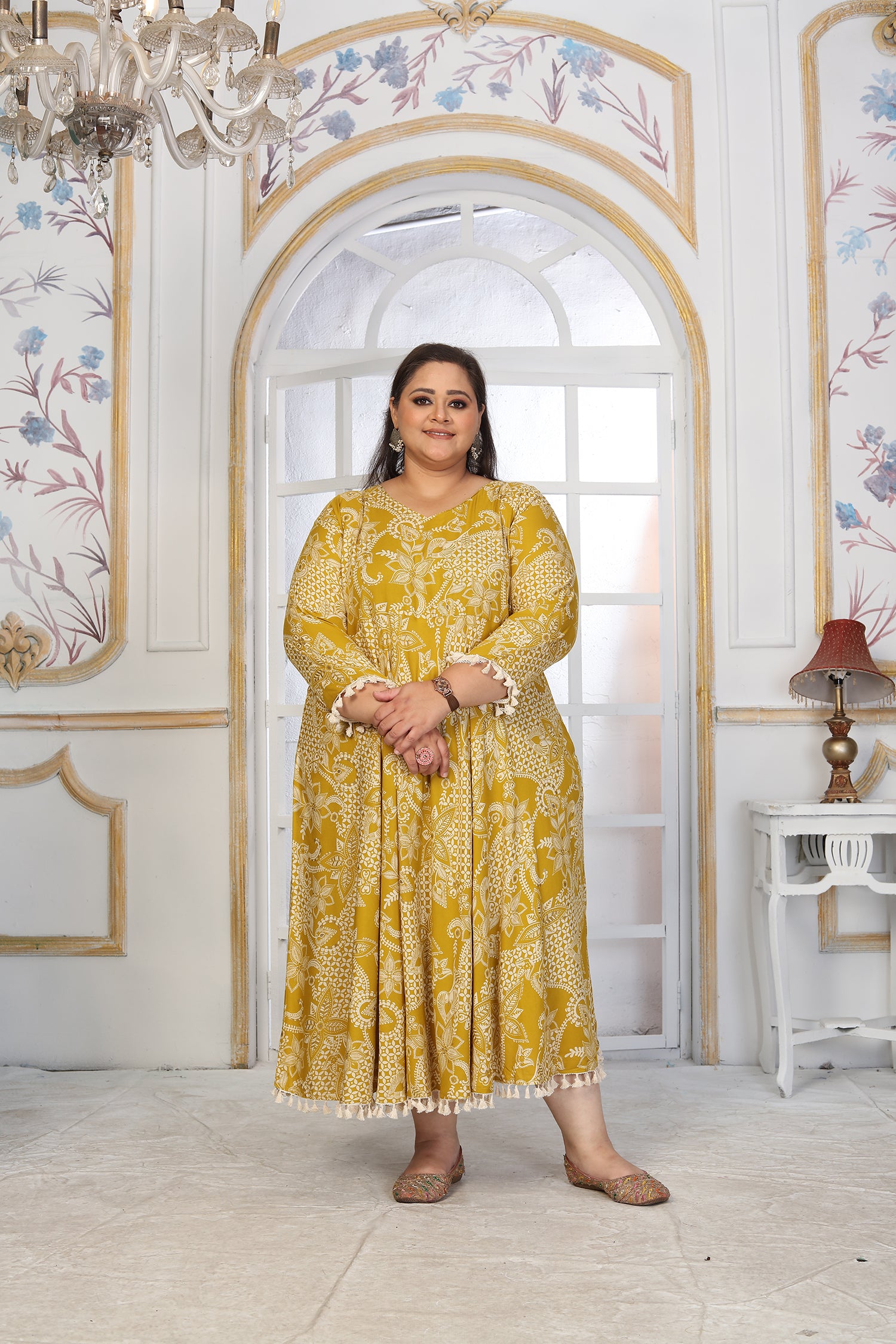 Clothiks Premium Riyon export quality Long  Kurti