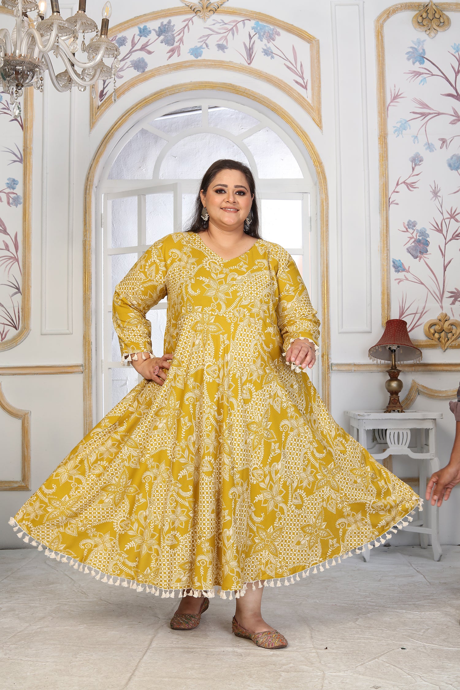 Clothiks Premium Riyon export quality Long  Kurti