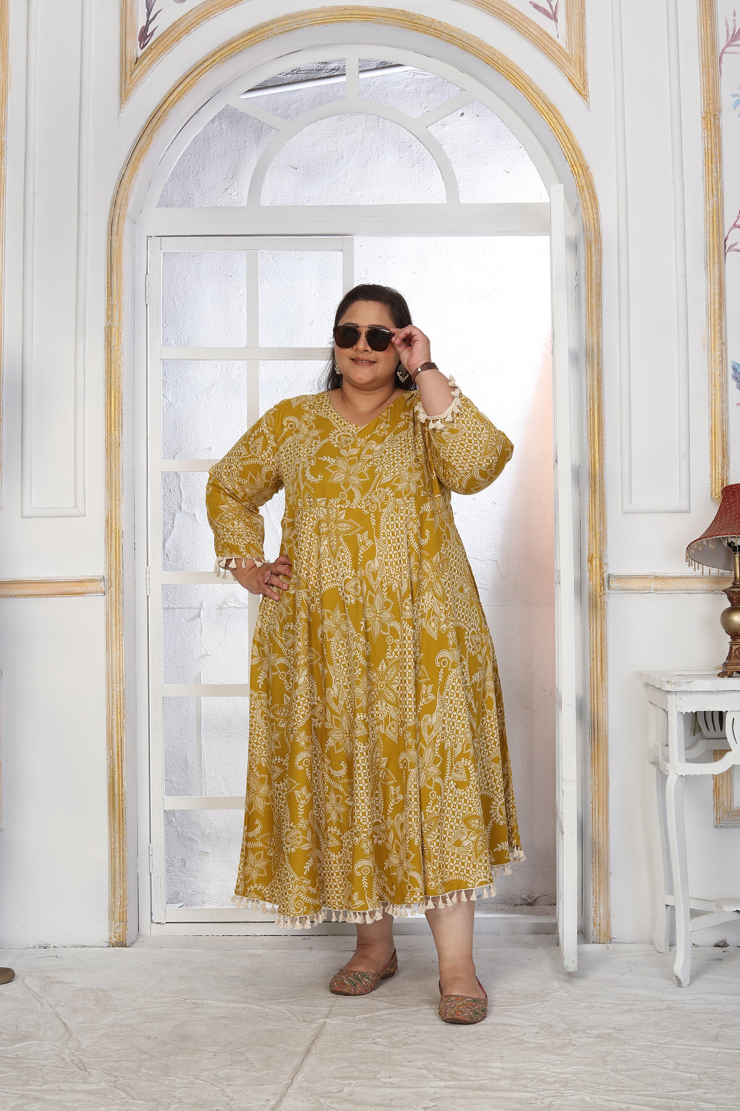 Clothiks Premium Riyon export quality Long  Kurti