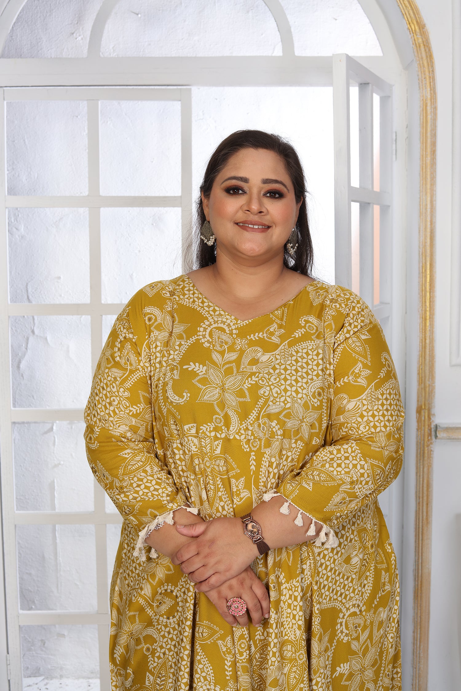 Clothiks Premium Riyon export quality Long  Kurti