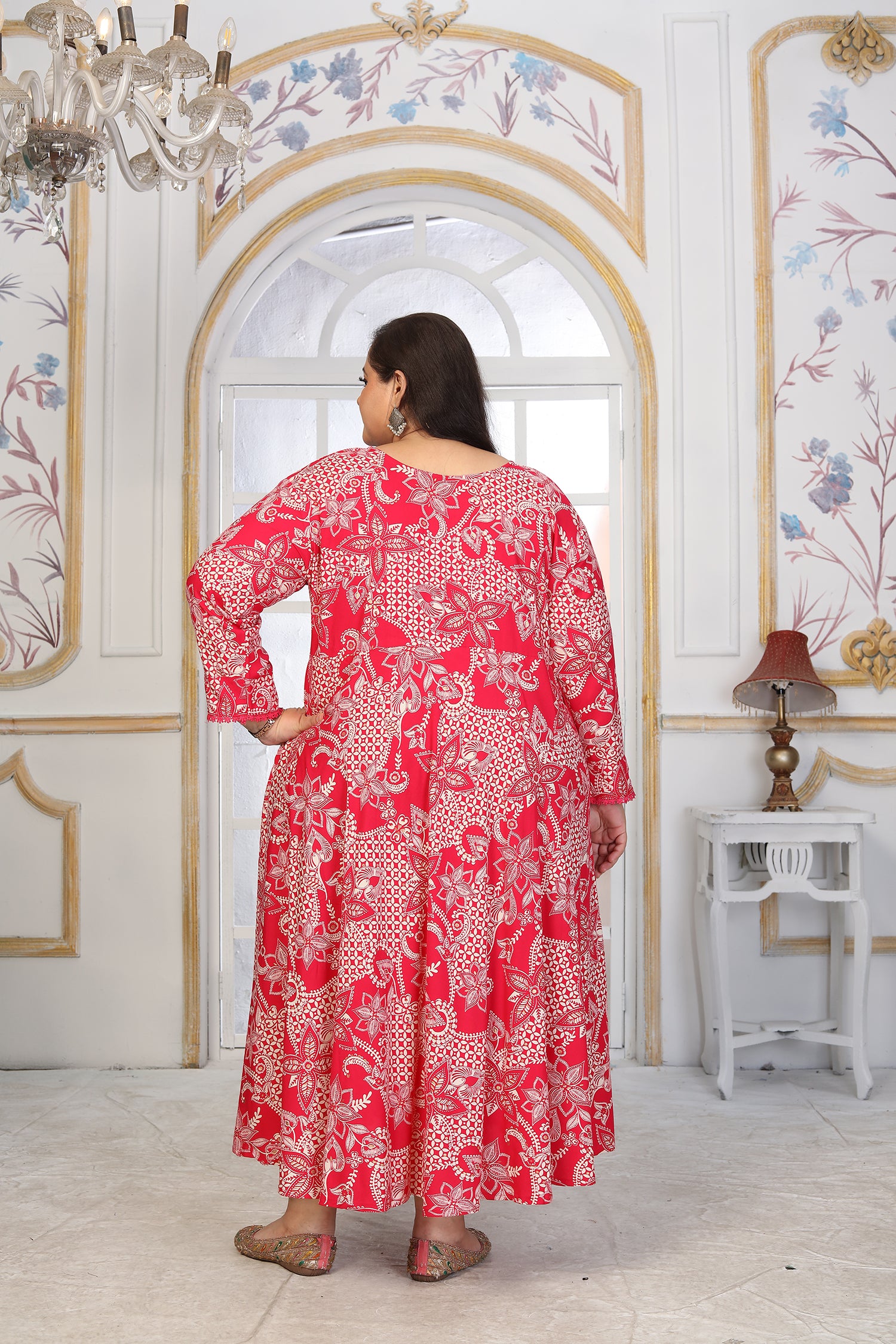 Clothiks Premium Riyon export quality Long  Kurti