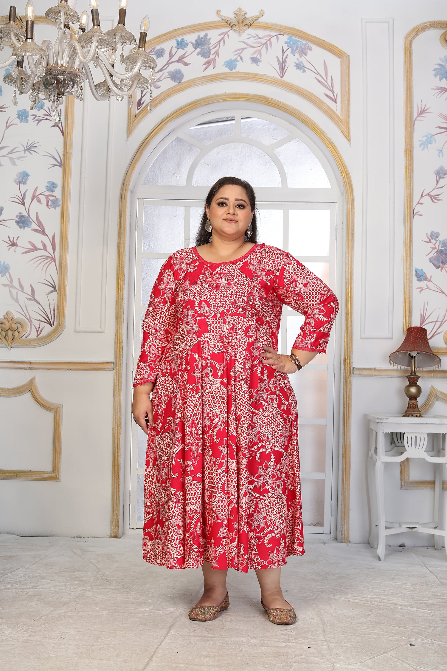 Clothiks Premium Riyon export quality Long  Kurti