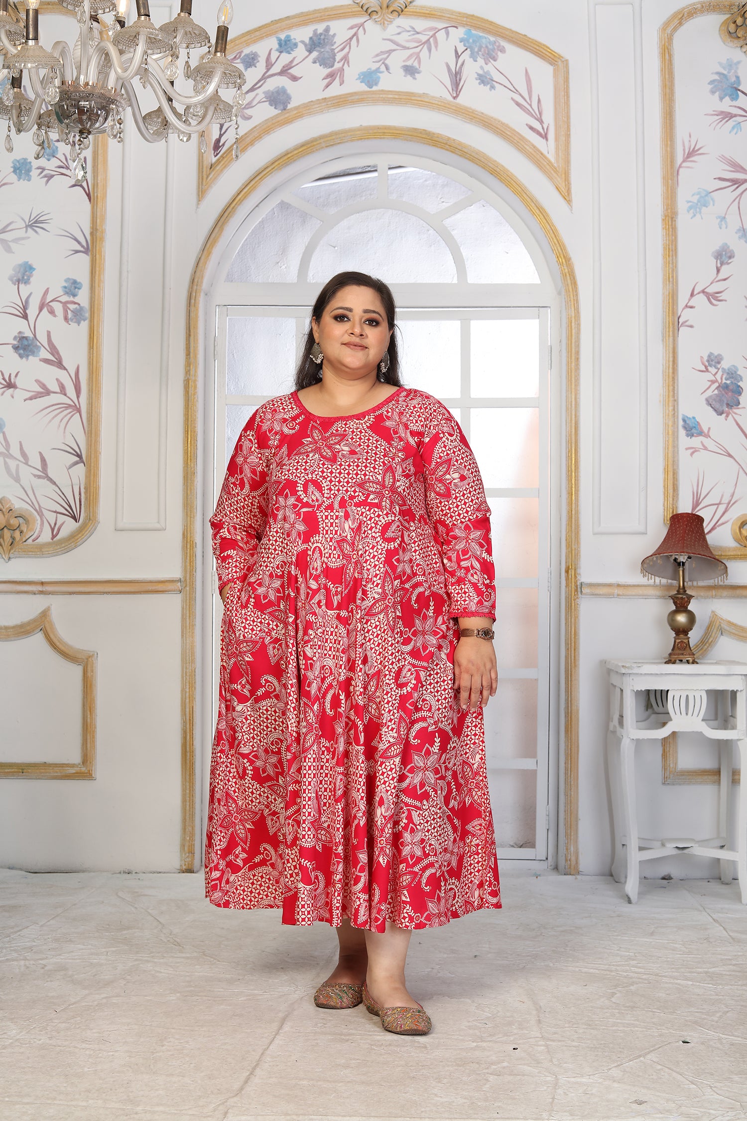 Clothiks Premium Riyon export quality Long  Kurti