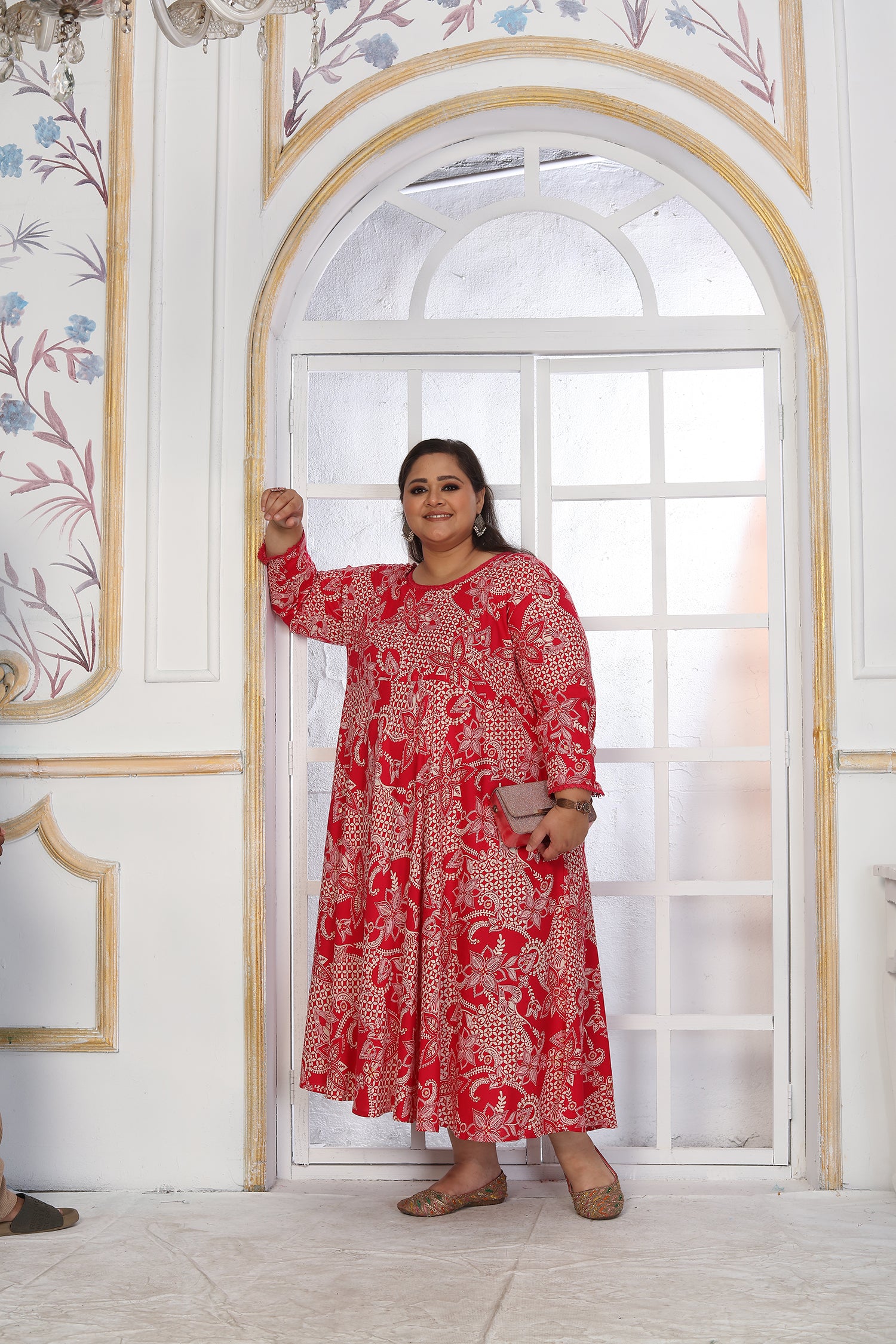 Clothiks Premium Riyon export quality Long  Kurti