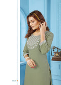 Clothiks Rinkal Cotton with embroidery work Inner Stiched kurti