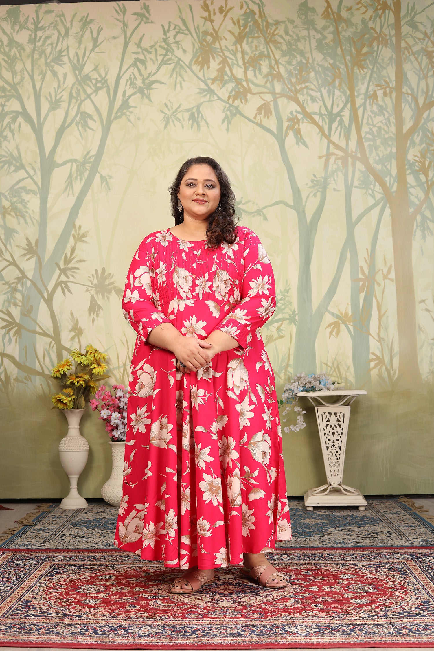 clothiks Premium Riyon export quality Long  Kurti