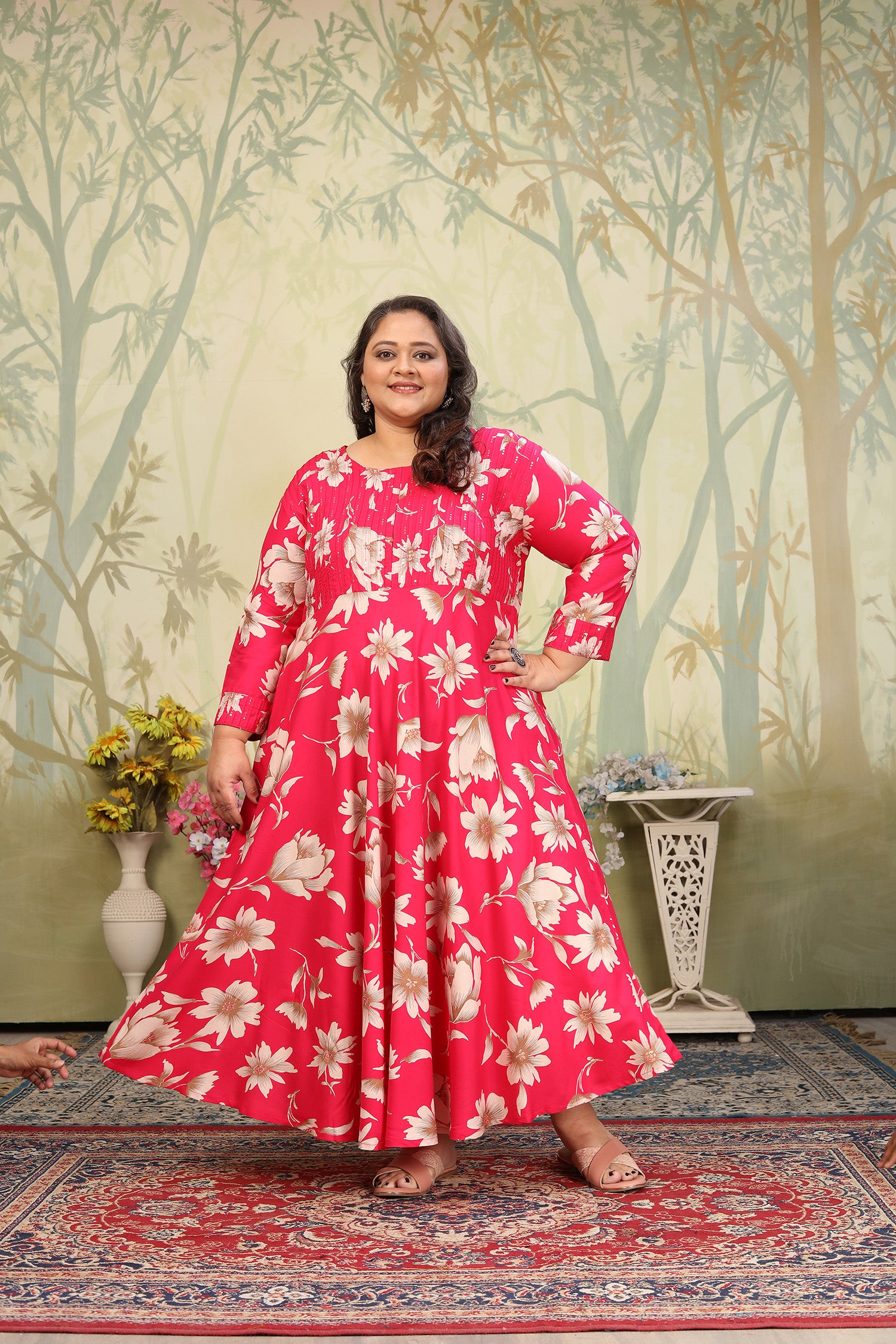 clothiks Premium Riyon export quality Long  Kurti