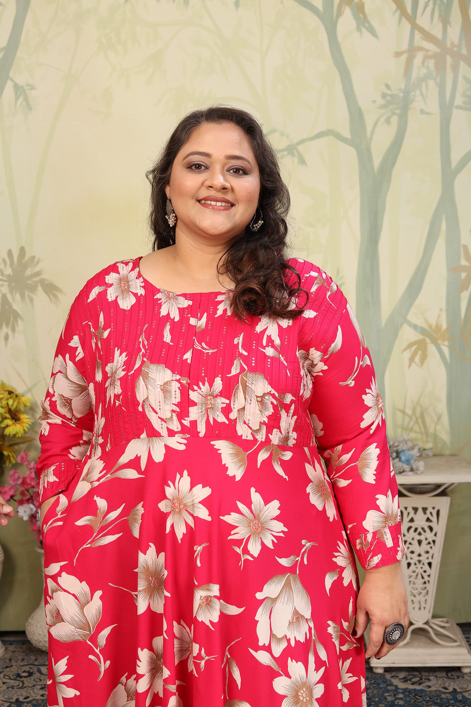 clothiks Premium Riyon export quality Long  Kurti