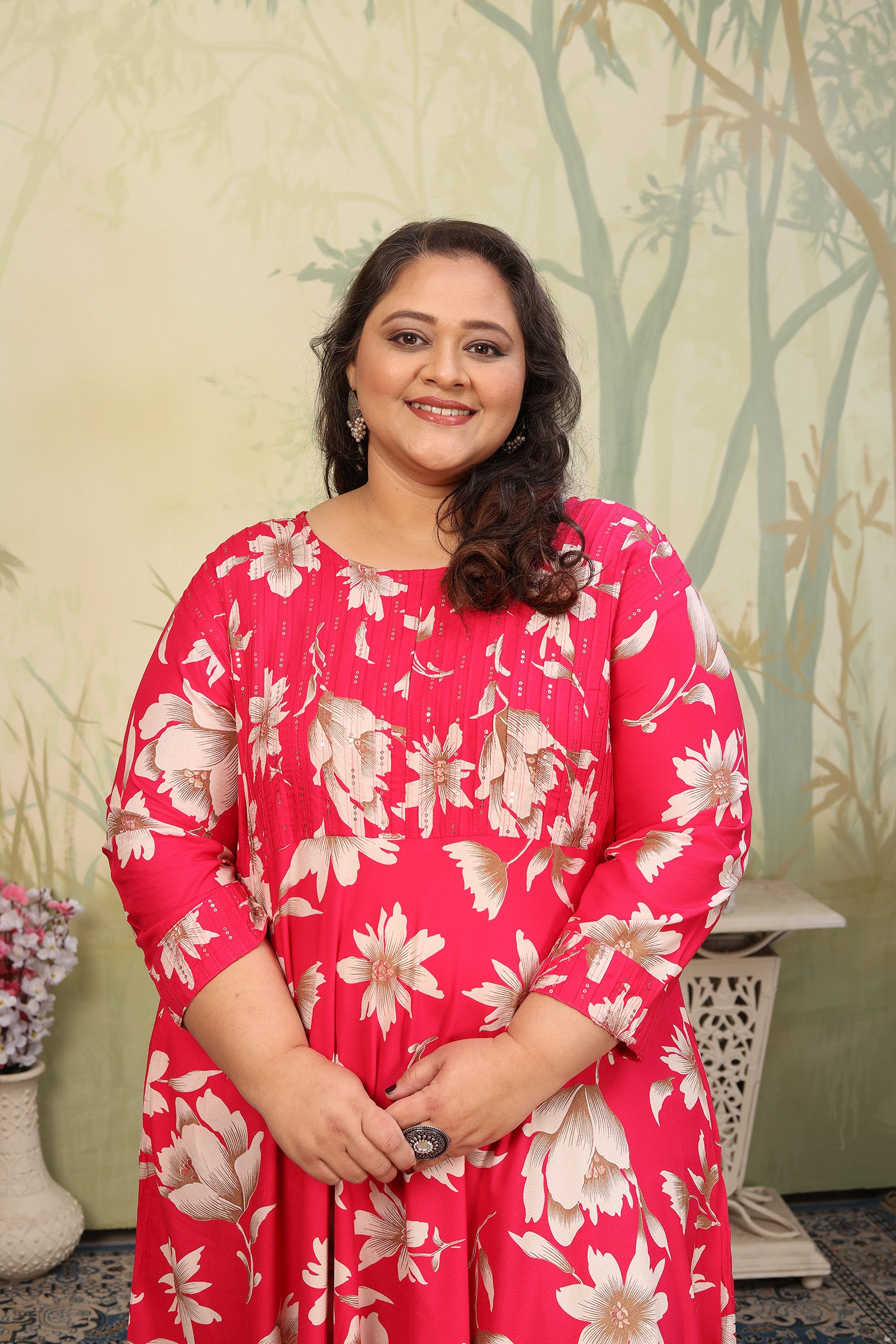 clothiks Premium Riyon export quality Long  Kurti