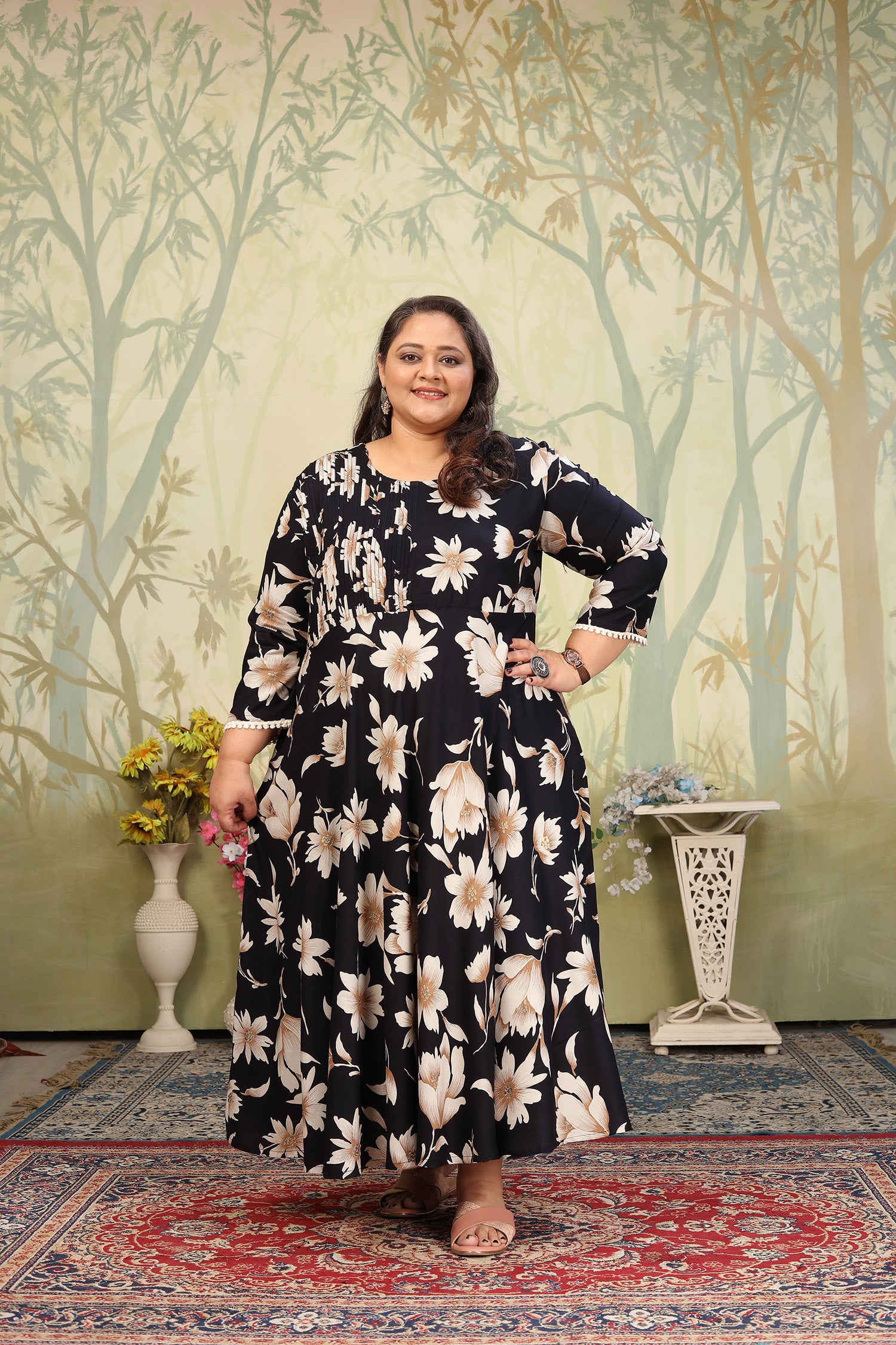 Clothiks Premium Riyon export quality Long  Kurti