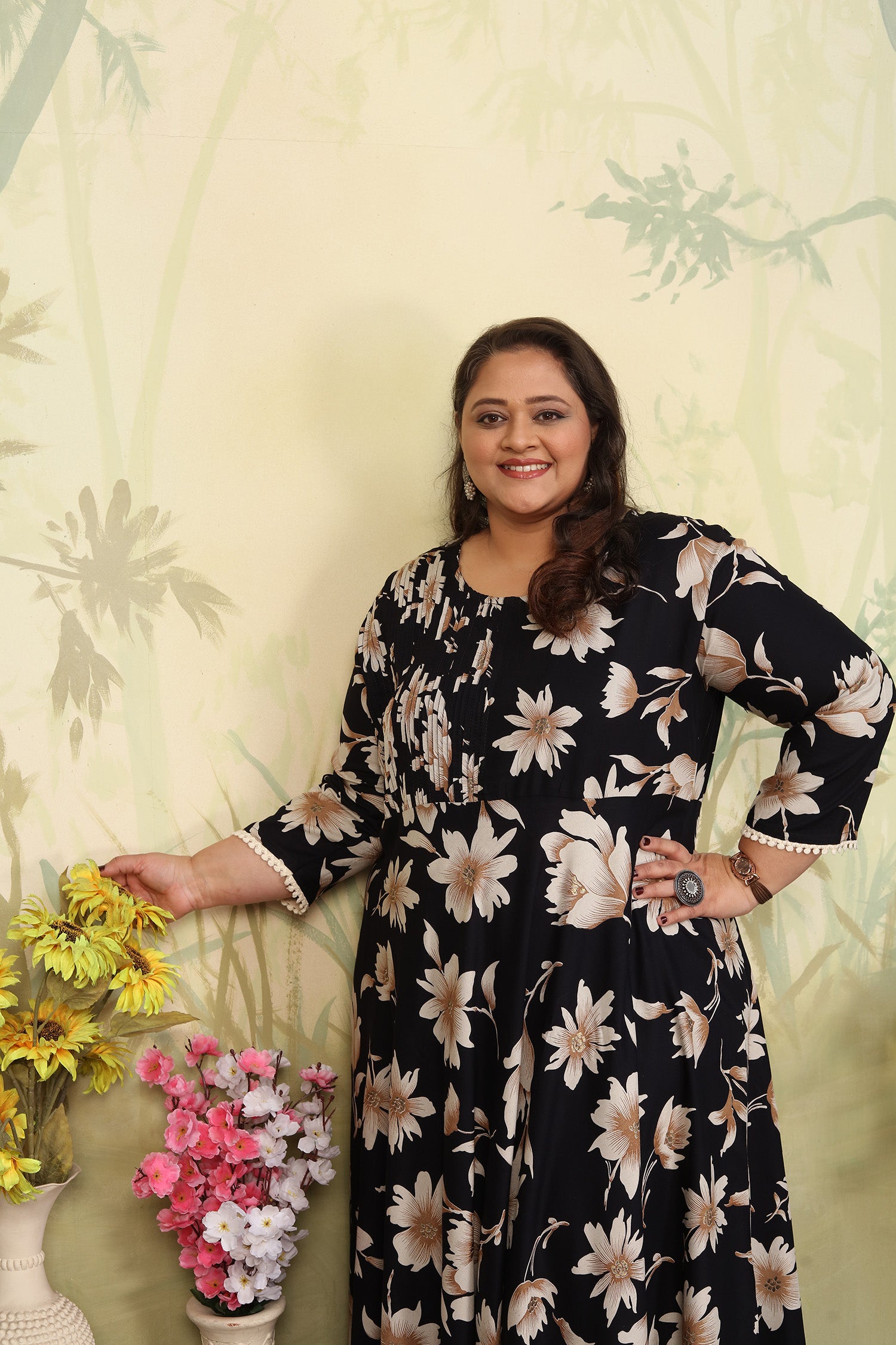 Clothiks Premium Riyon export quality Long  Kurti