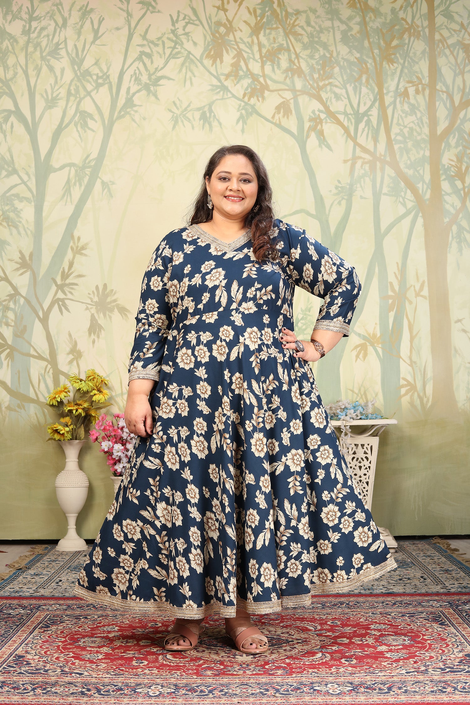 Clothiks Premium Riyon export quality Long  Kurti