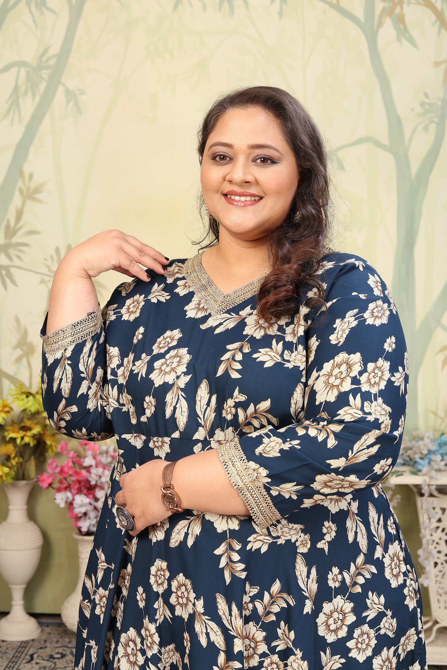 Clothiks Premium Riyon export quality Long  Kurti