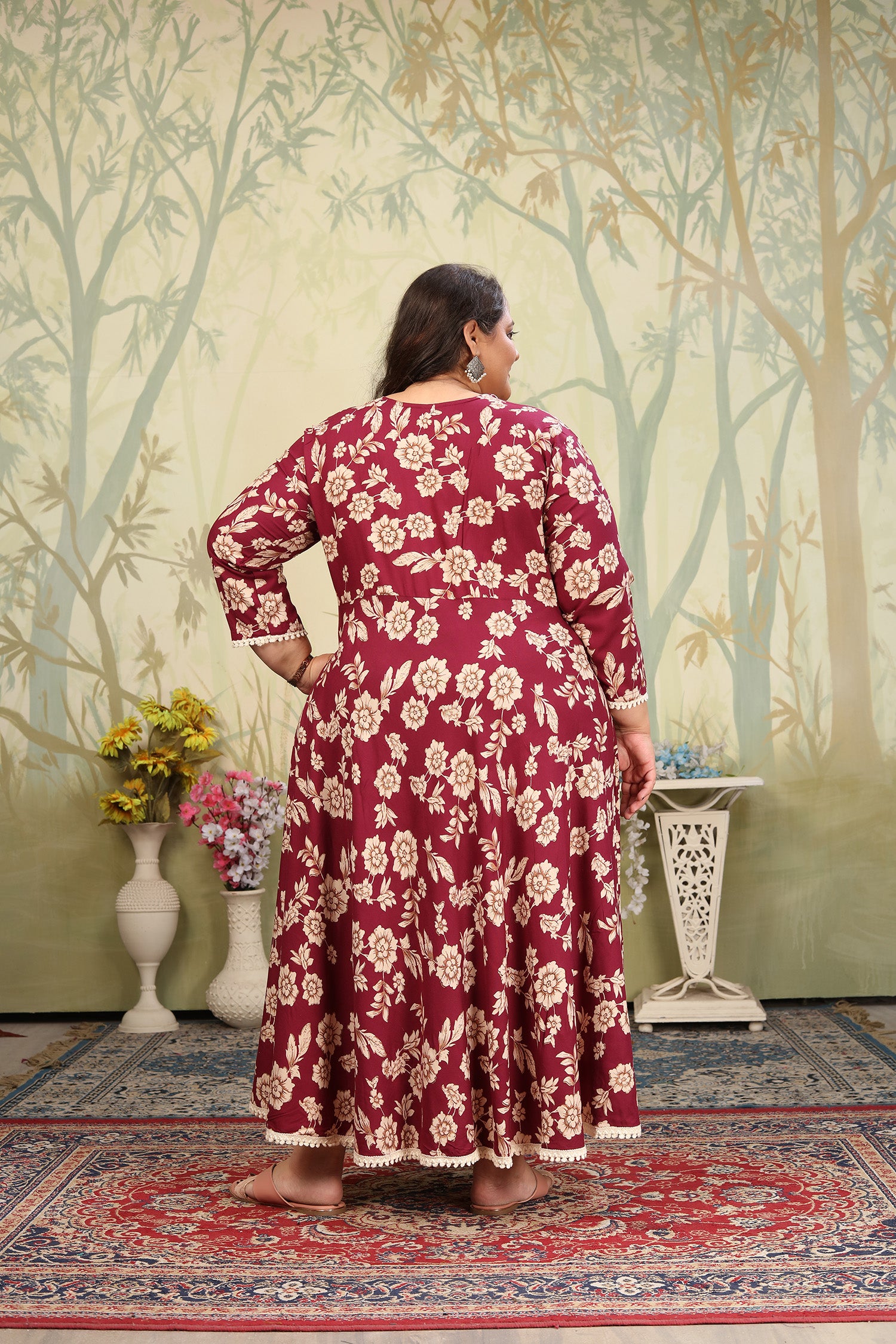 Clothiks Premium Riyon export quality Long  Kurti