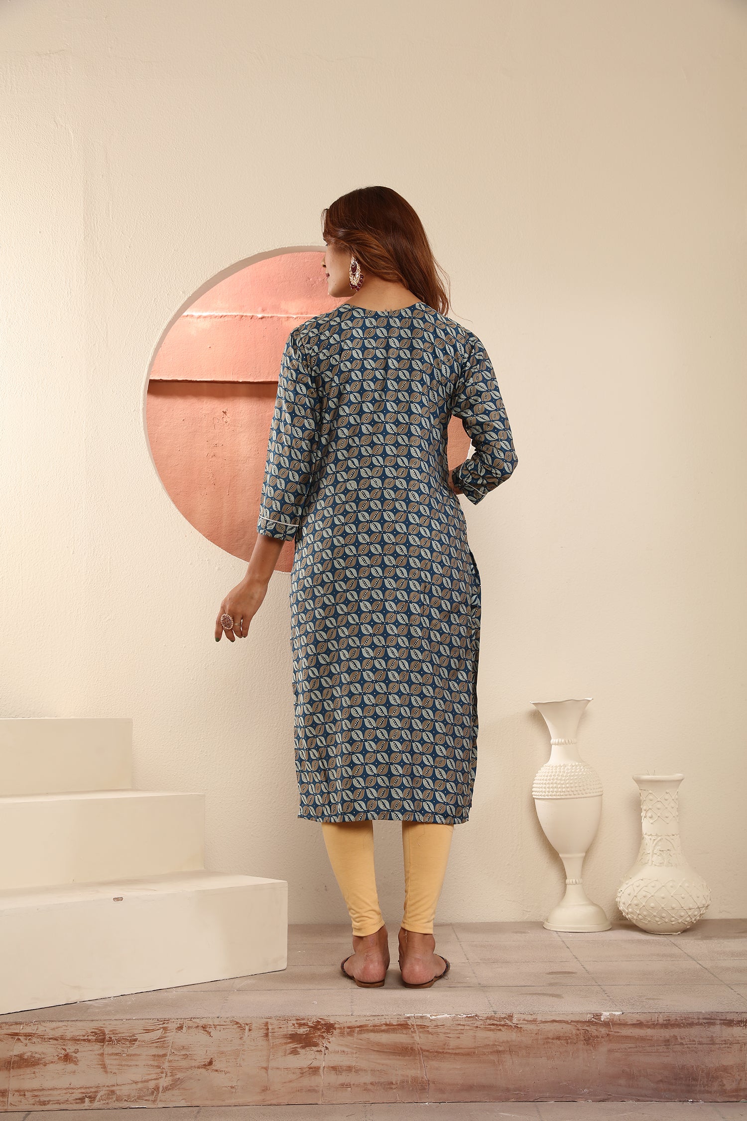 Clothiks Premium Viscose Maslin Print Export Quality With Pocket kurti
