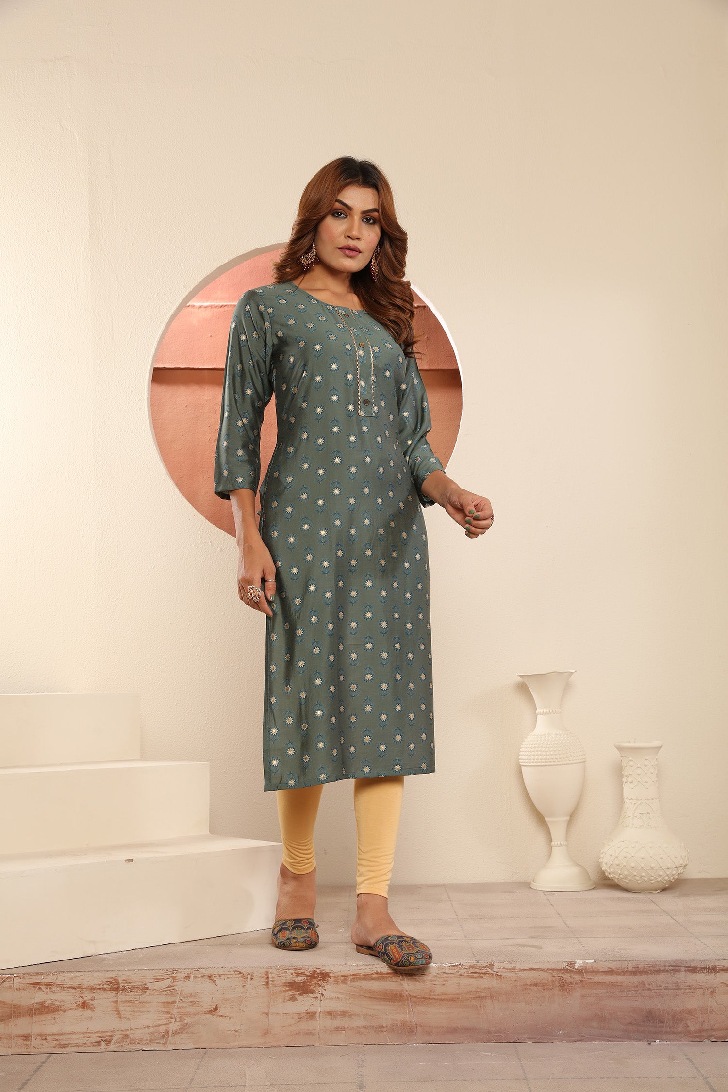 Clothiks Premium Viscose Maslin Print Export Quality With Pocket kurti