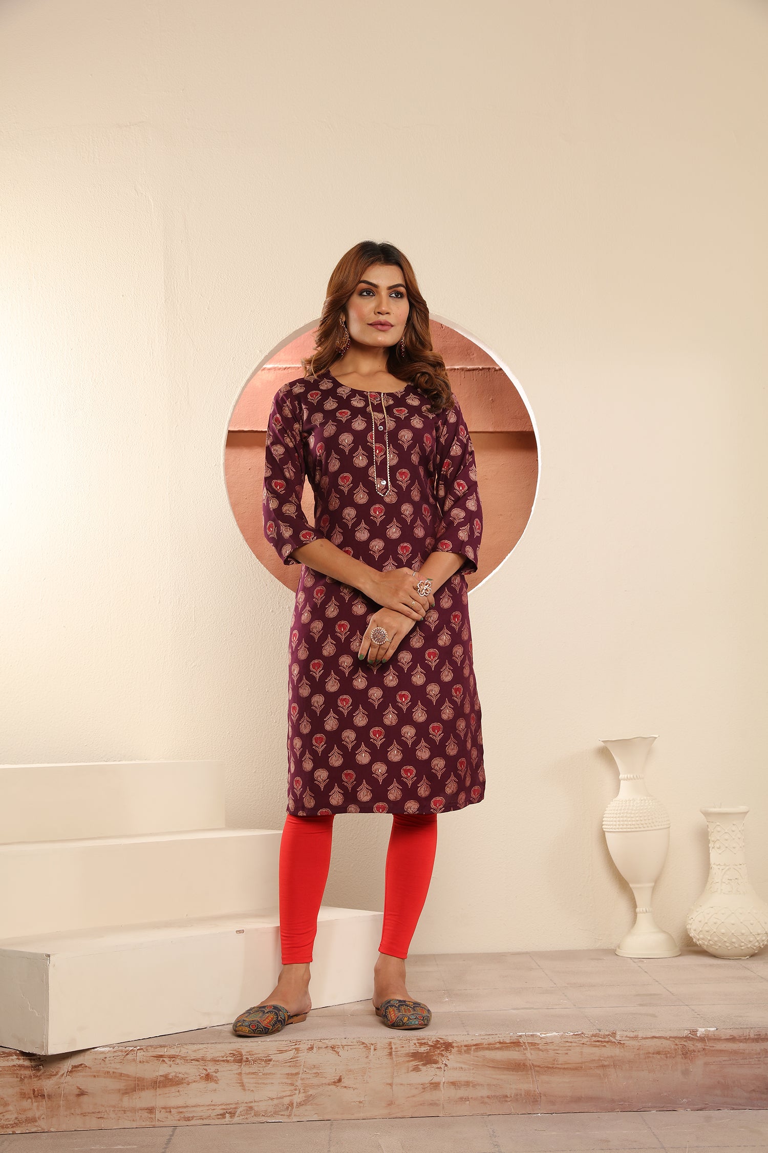 Clothiks Viscose Maslin Print kurti