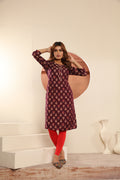 Clothiks Viscose Maslin Print kurti