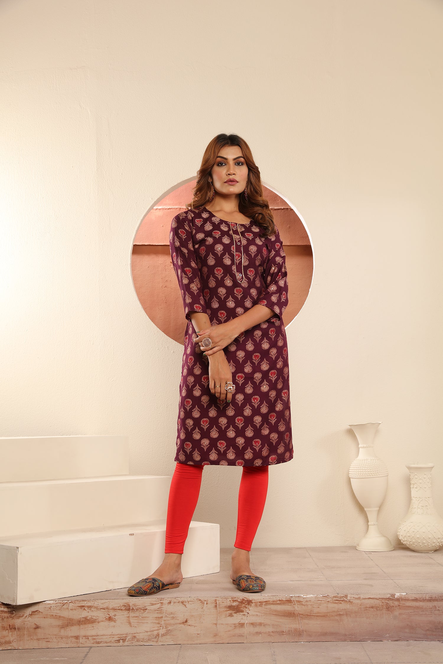 Clothiks Viscose Maslin Print kurti