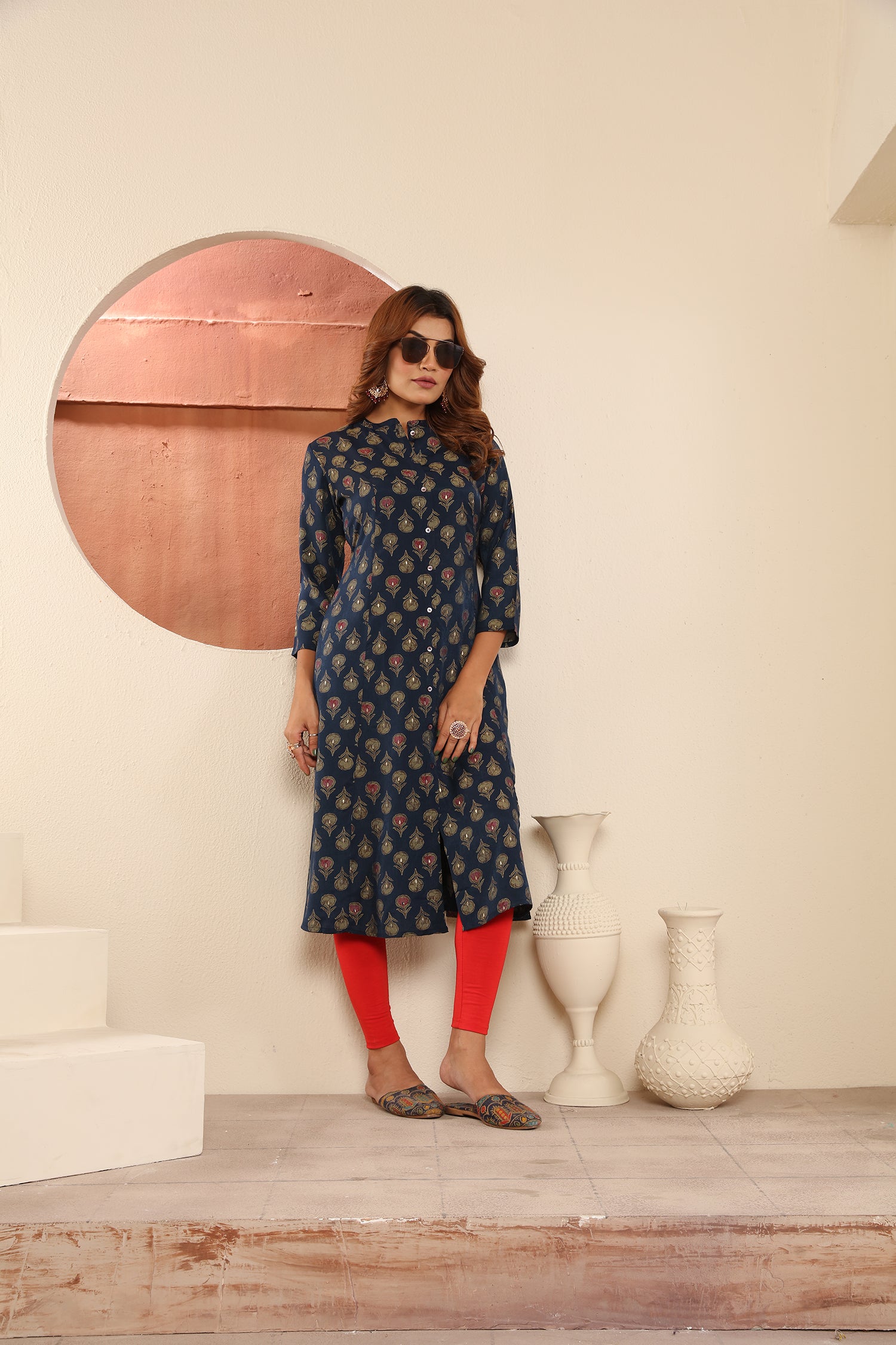 Clothiks Viscose Maslin Print With Pocket kurti