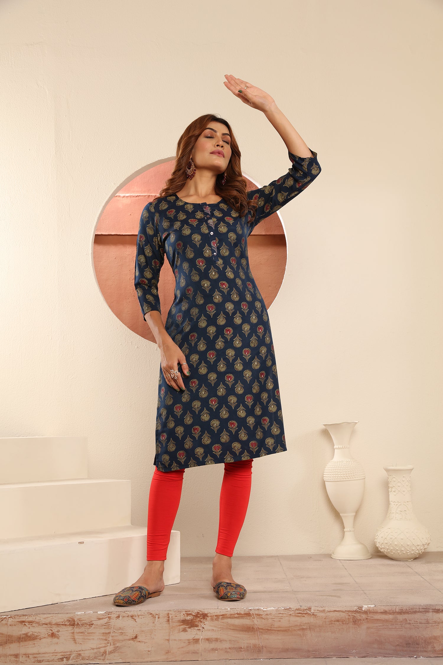 Clothiks Viscose Maslin Print kurti