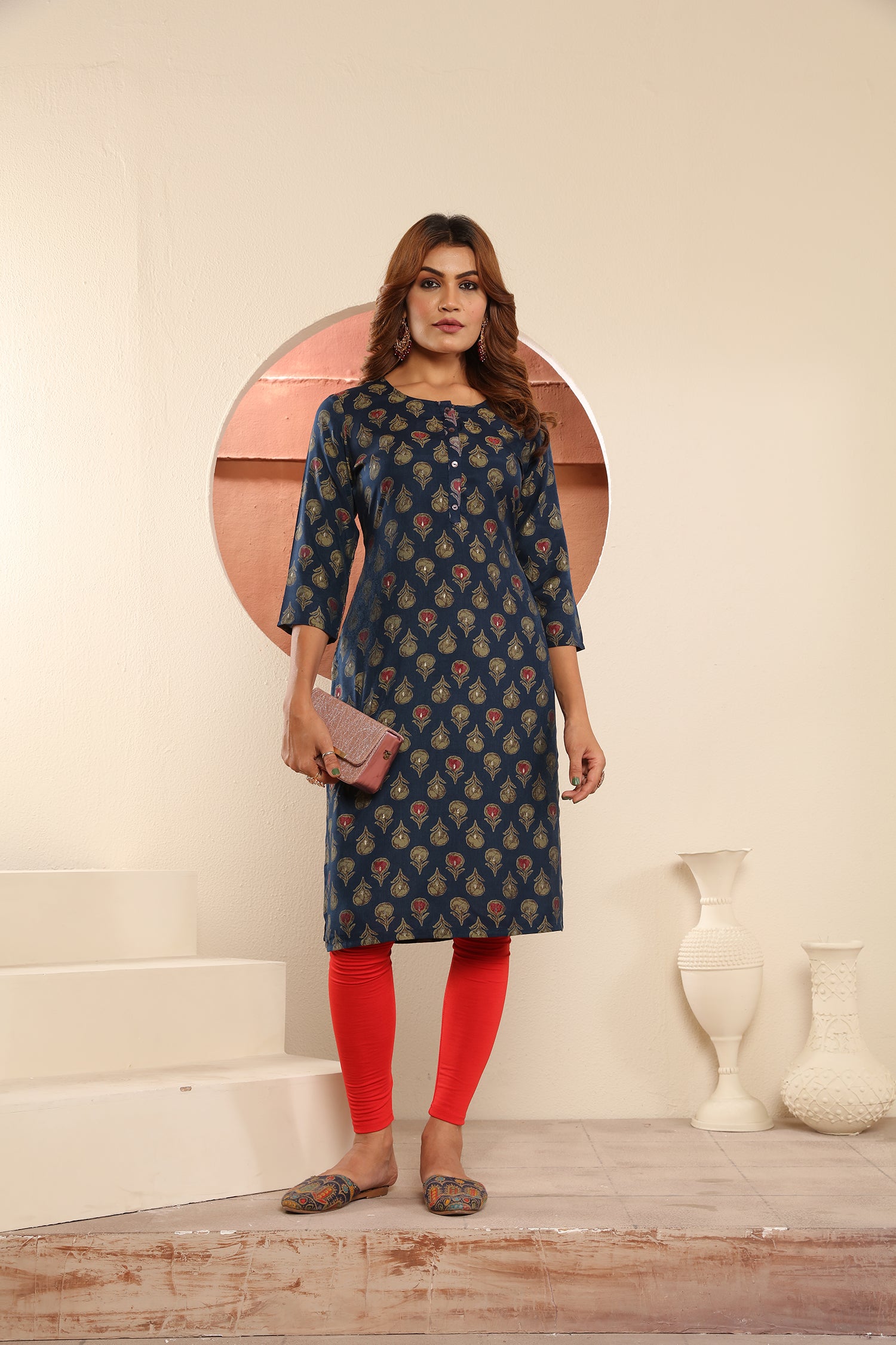 Clothiks Viscose Maslin Print kurti