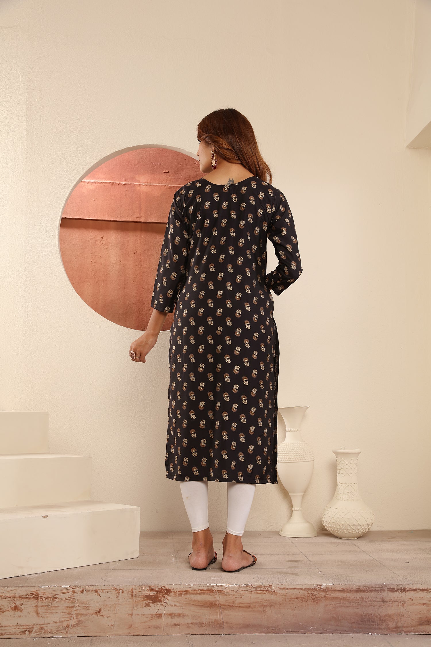 Clothiks Viscose Maslin Print With Pocket kurti