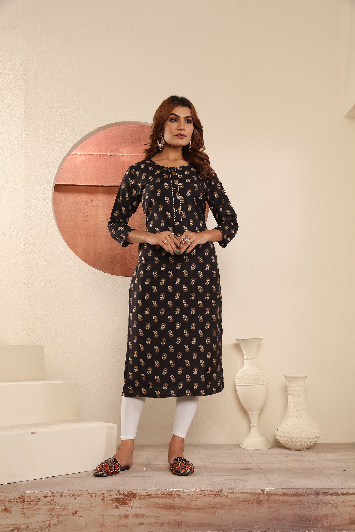 Clothiks Viscose Maslin Print With Pocket kurti