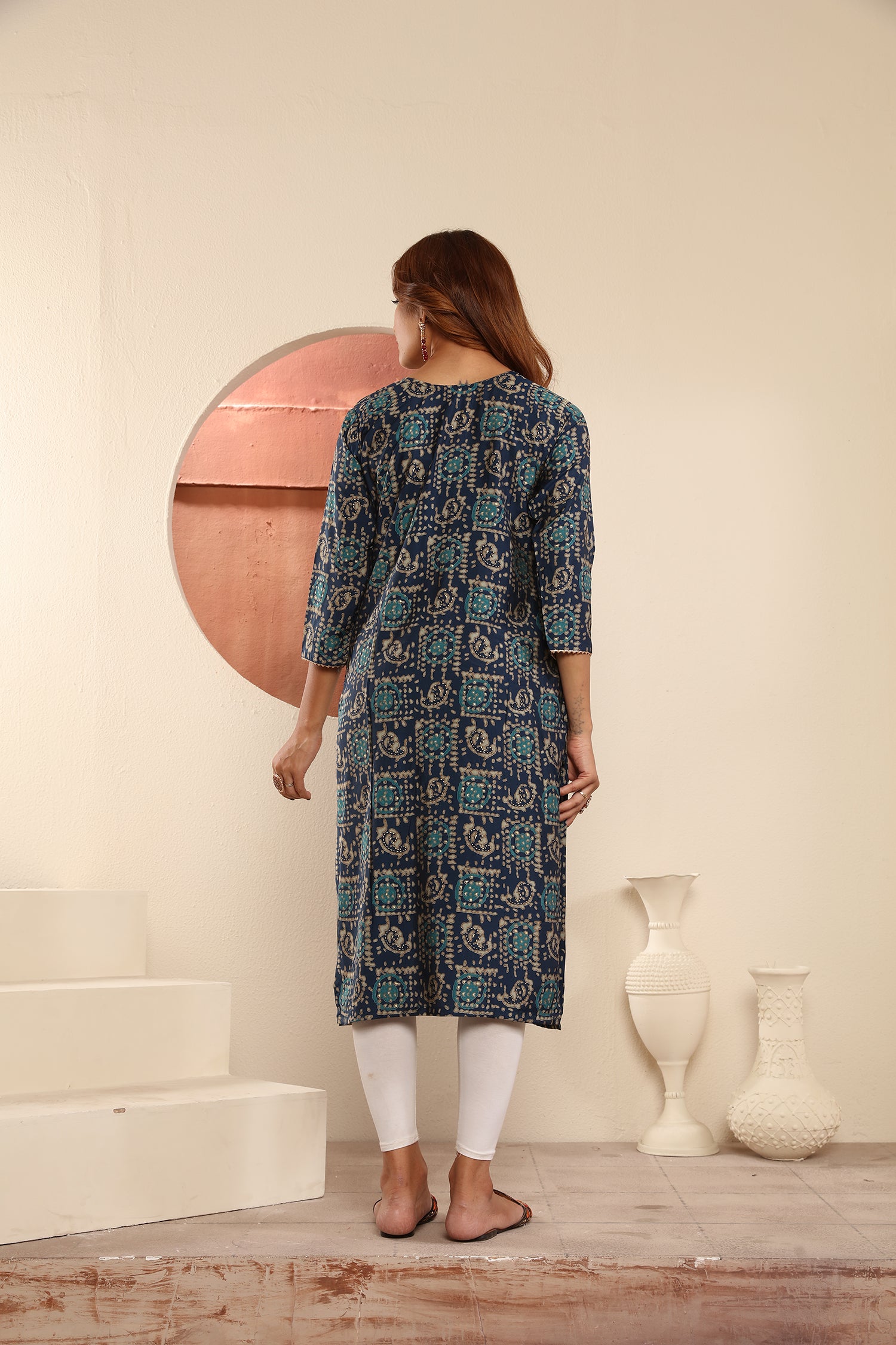 Clothiks Premium Viscose Maslin Print Export Quality With Pocket kurti