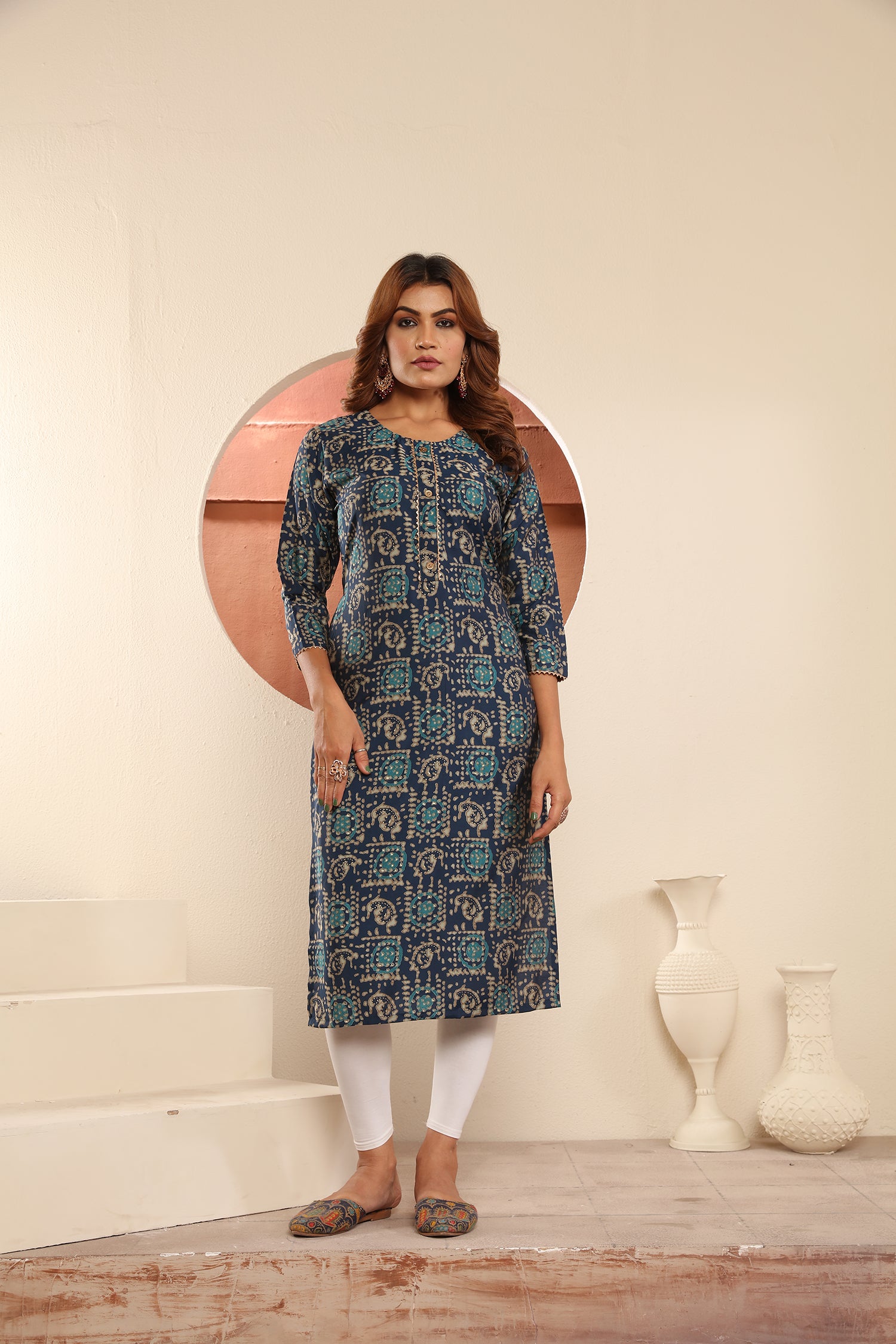 Clothiks Premium Viscose Maslin Print Export Quality With Pocket kurti