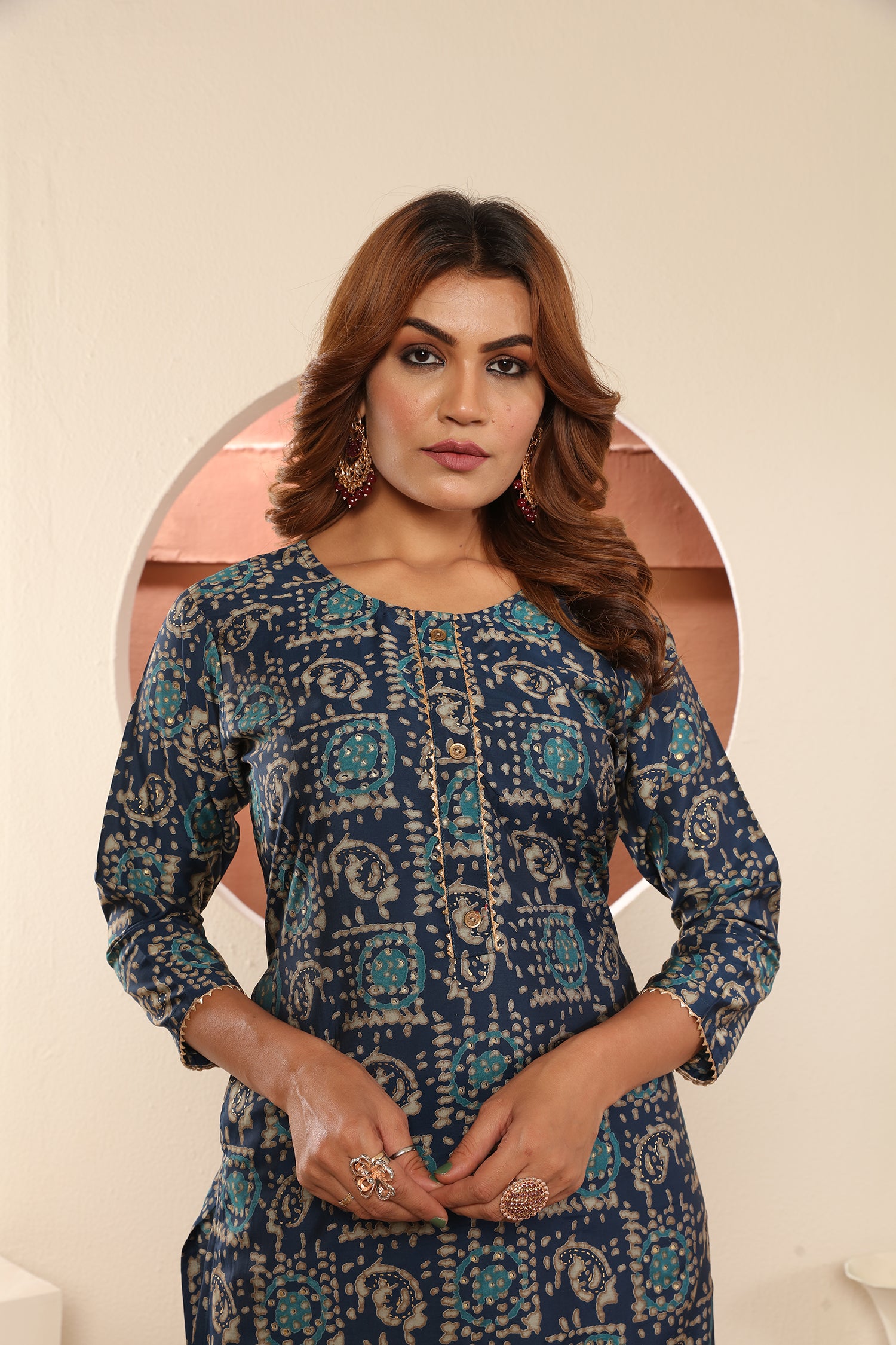 Clothiks Premium Viscose Maslin Print Export Quality With Pocket kurti