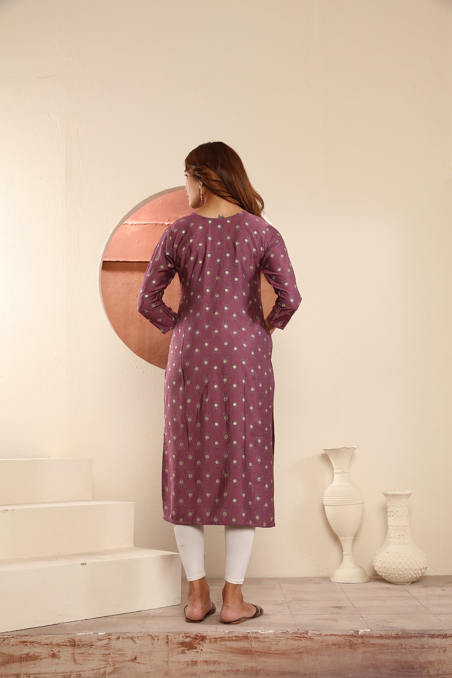 clothiks Viscose Maslin Print With Pocket kurti
