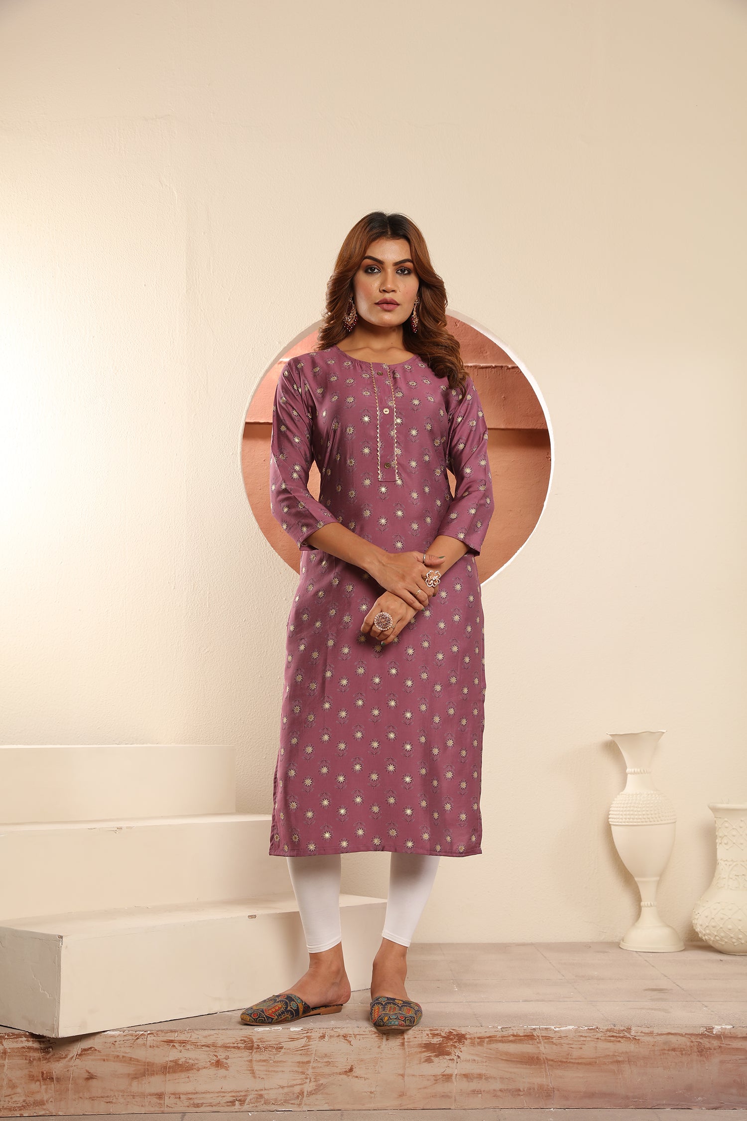 clothiks Viscose Maslin Print With Pocket kurti