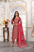 clothiks Premium Chanderi Export Quality Embroidery Full stiched kurti