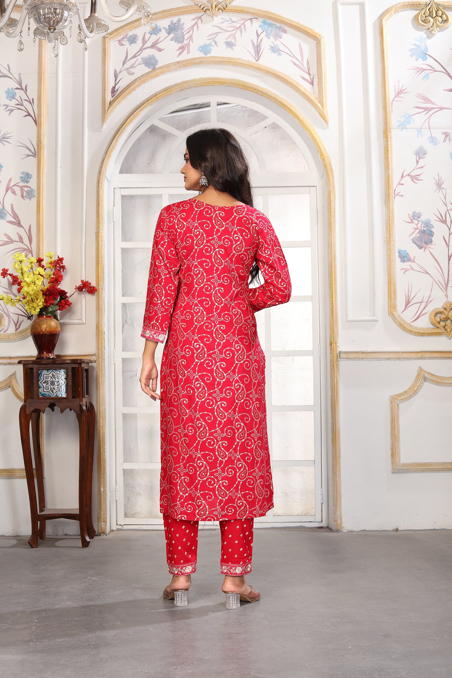 Clothiks Premium Chanderi Export Quality Embroidery Full stiched kurti