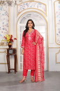 Clothiks Premium Chanderi Export Quality Embroidery Full stiched kurti