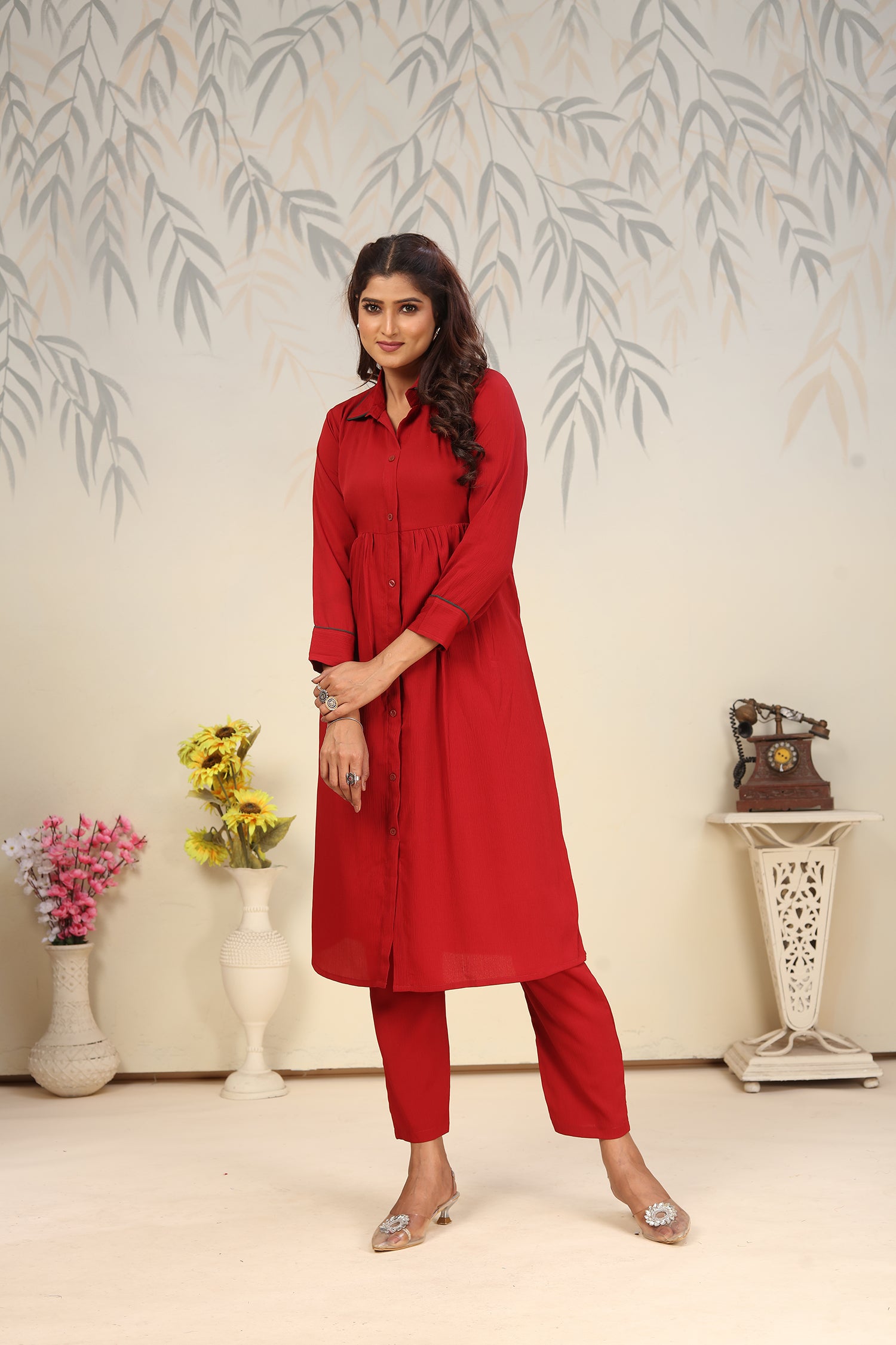 Clothiks Rinkal Cotton With Pocket kurti
