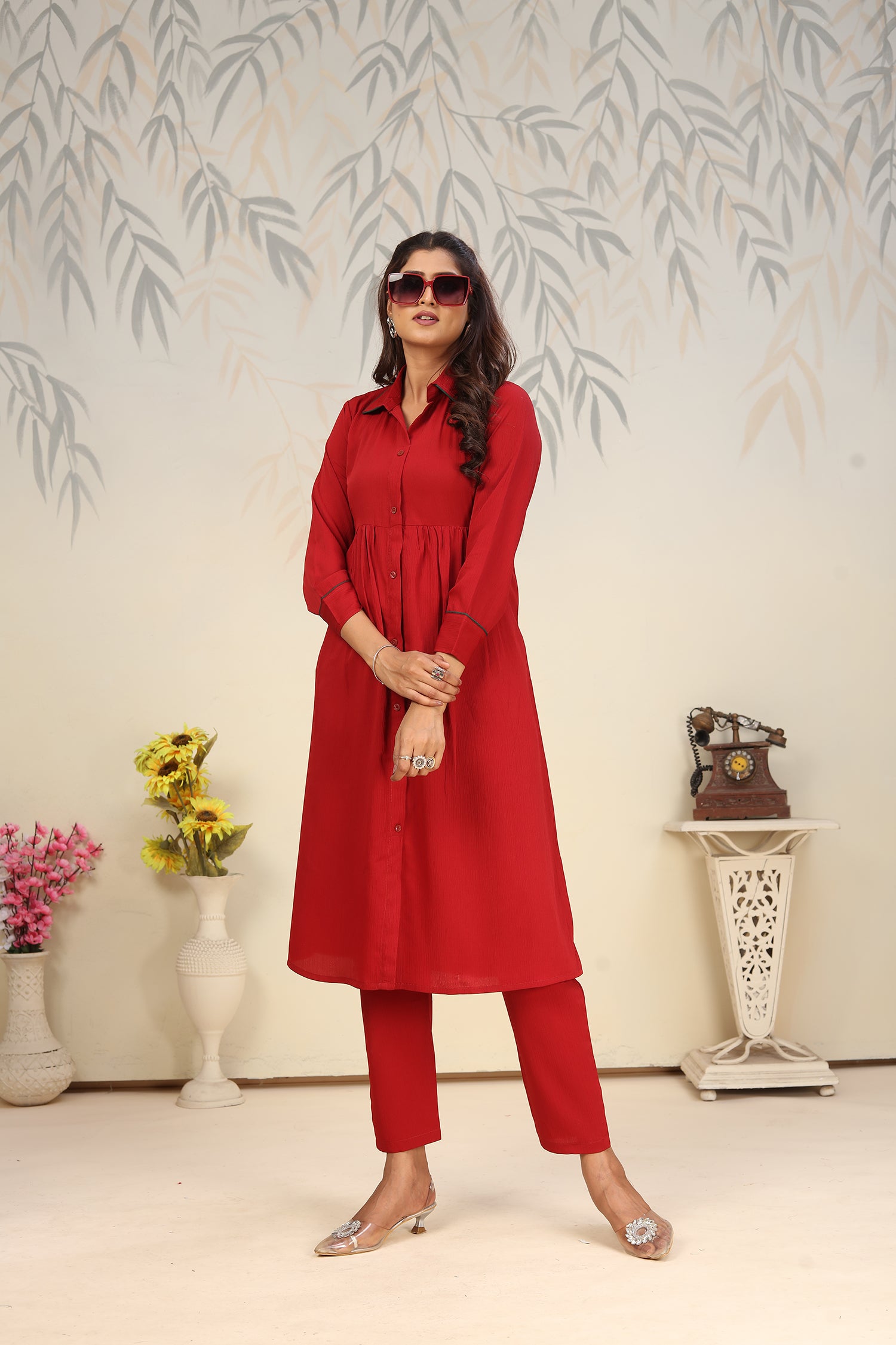 Clothiks Rinkal Cotton With Pocket kurti