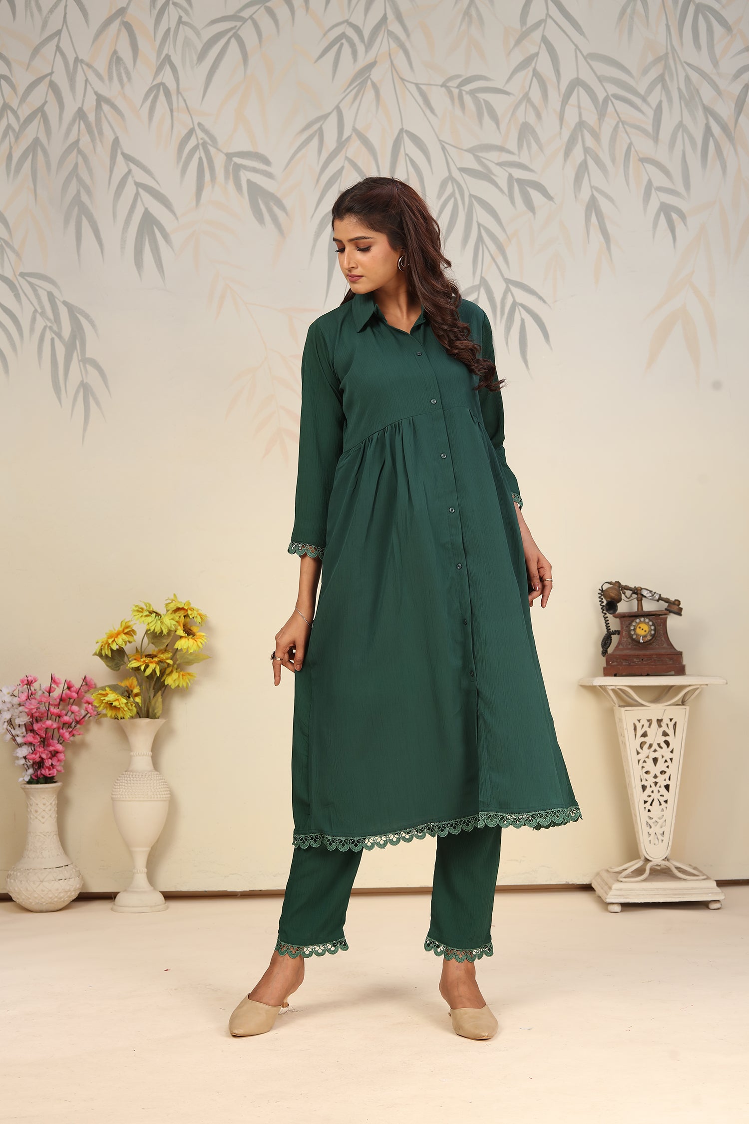 Clothiks Rinkal Cotton With Pocket kurti