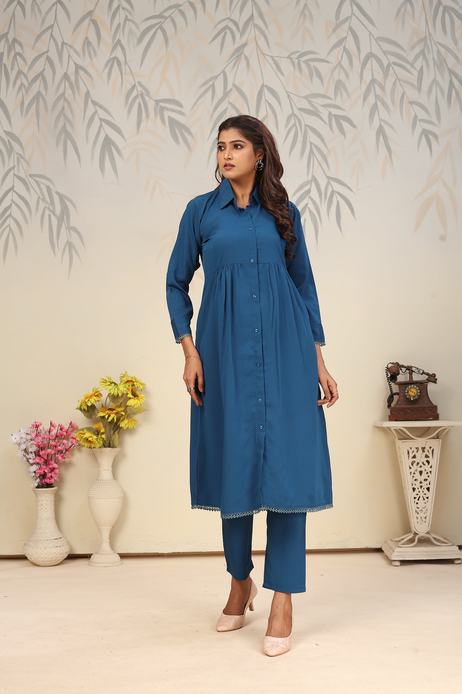Clothiks Rinkal Cotton With Pocket kurti