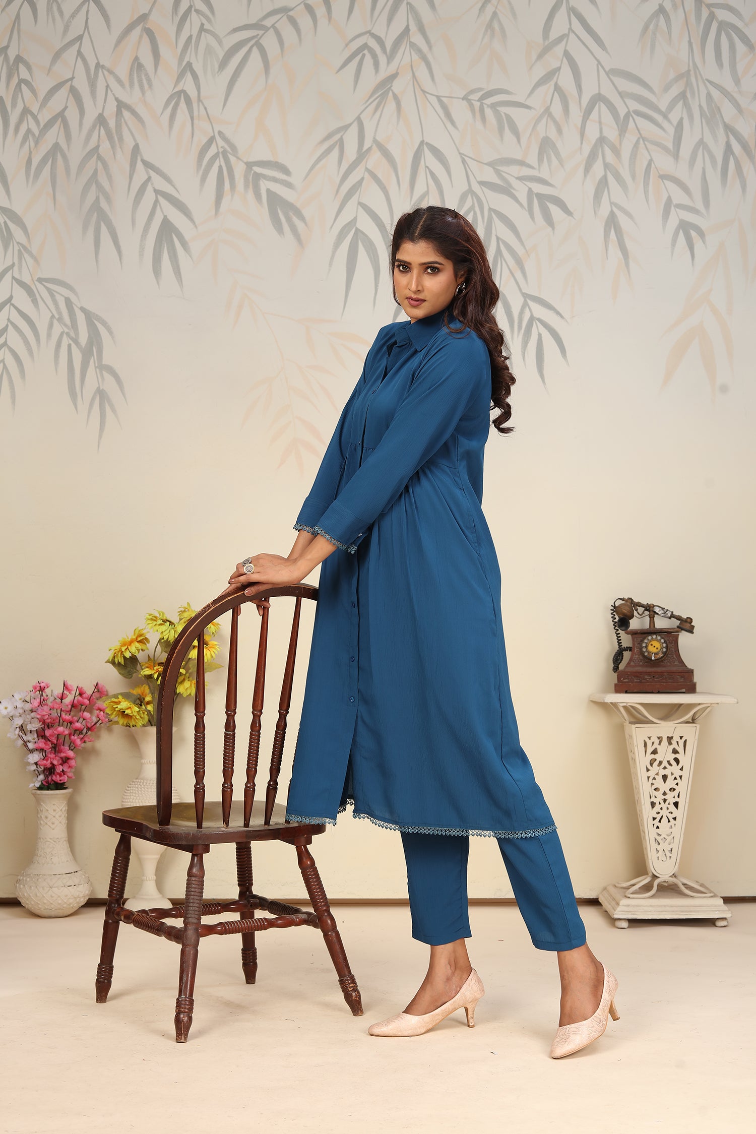 Clothiks Rinkal Cotton With Pocket kurti
