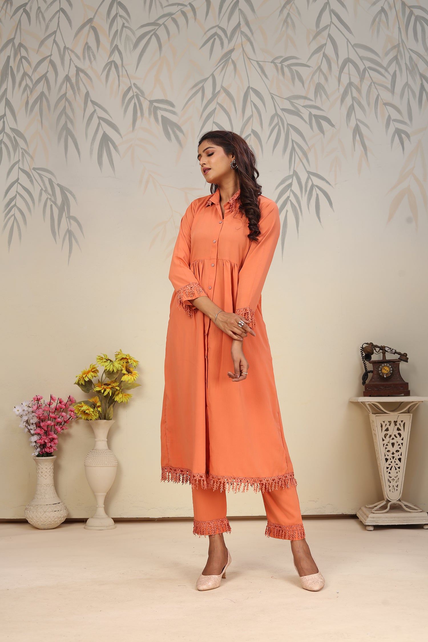 Clothiks Rinkal Cotton With Pocket kurti