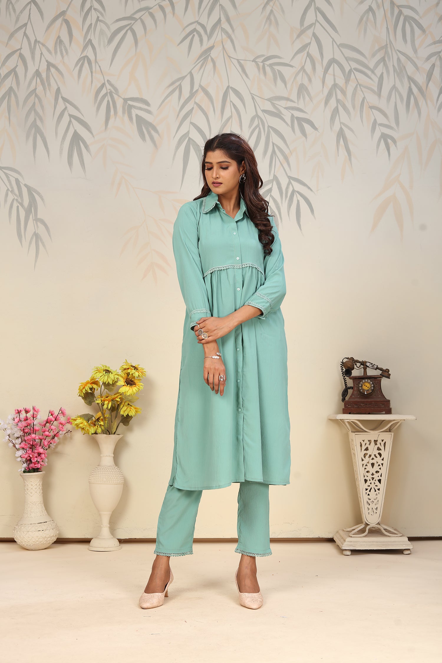 Clothis Rinkal Cotton With Pocket kurti