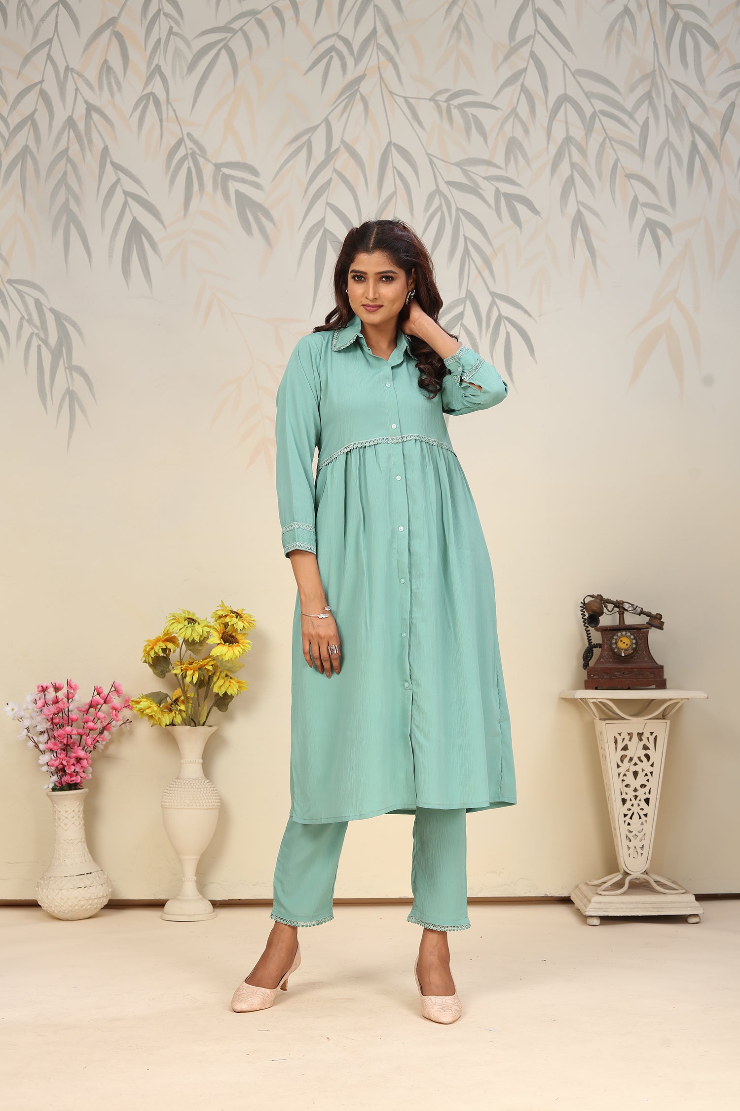 Clothis Rinkal Cotton With Pocket kurti